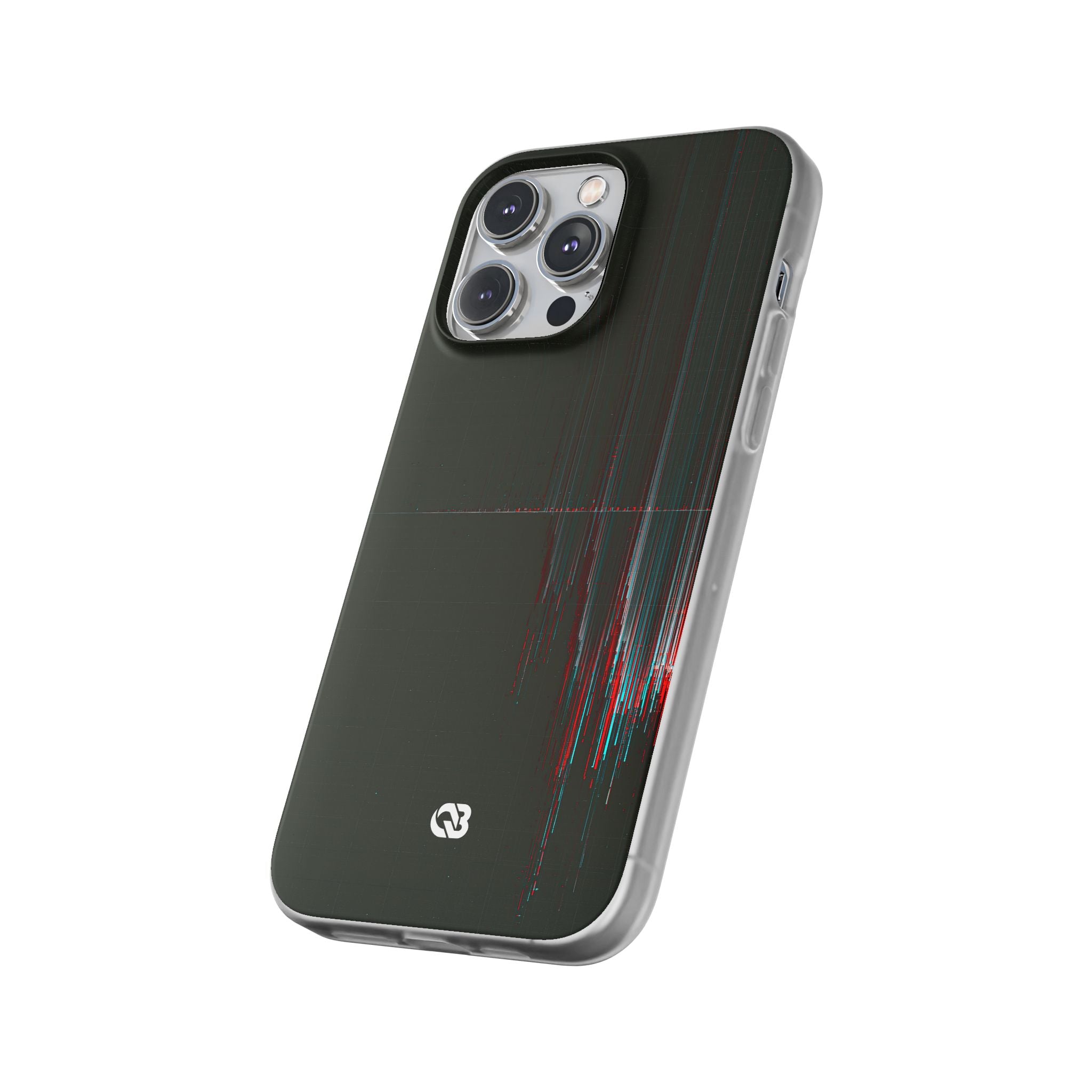 Black Lite Phone Case for iPhone - Corrupted Data Stream
