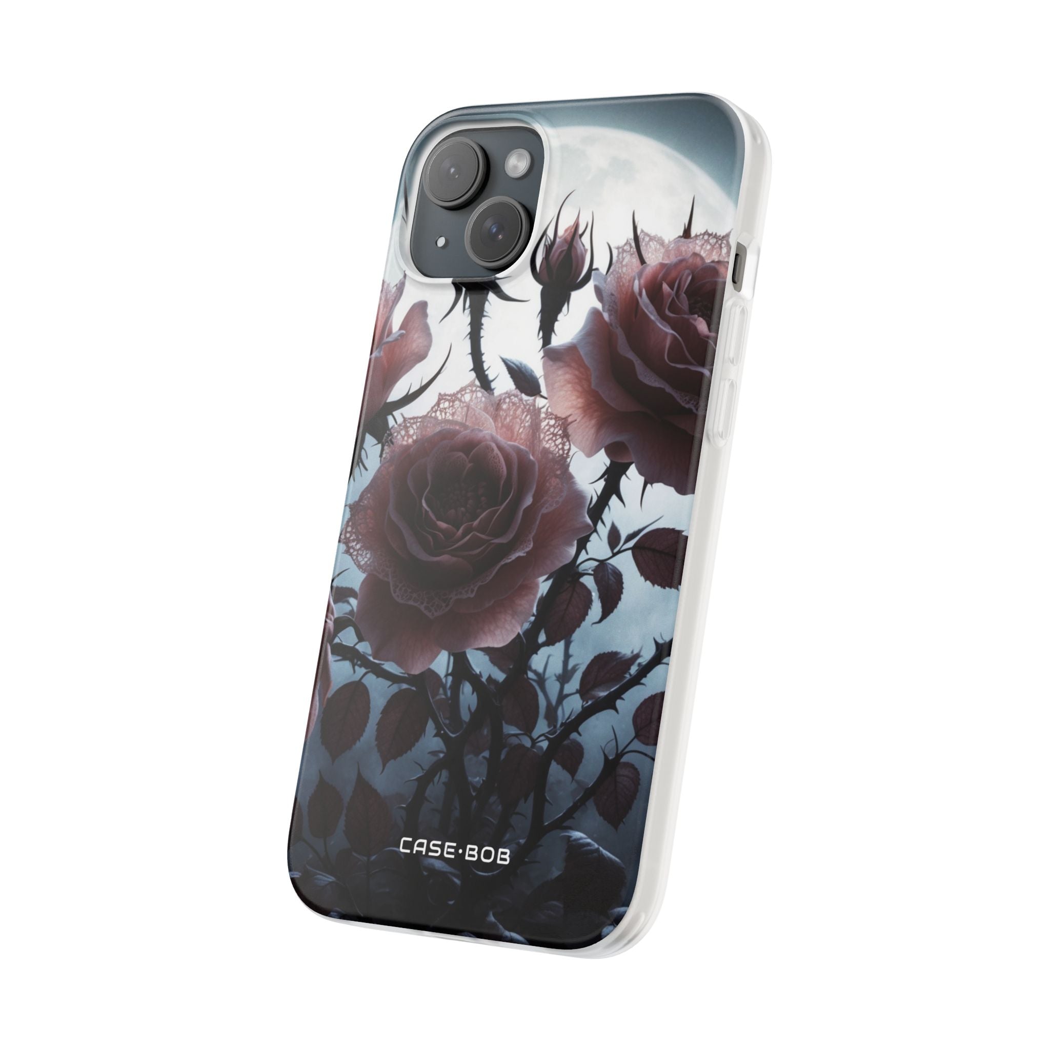 Luminous Rose Thorns iPhone 15 Plus Case - Soft