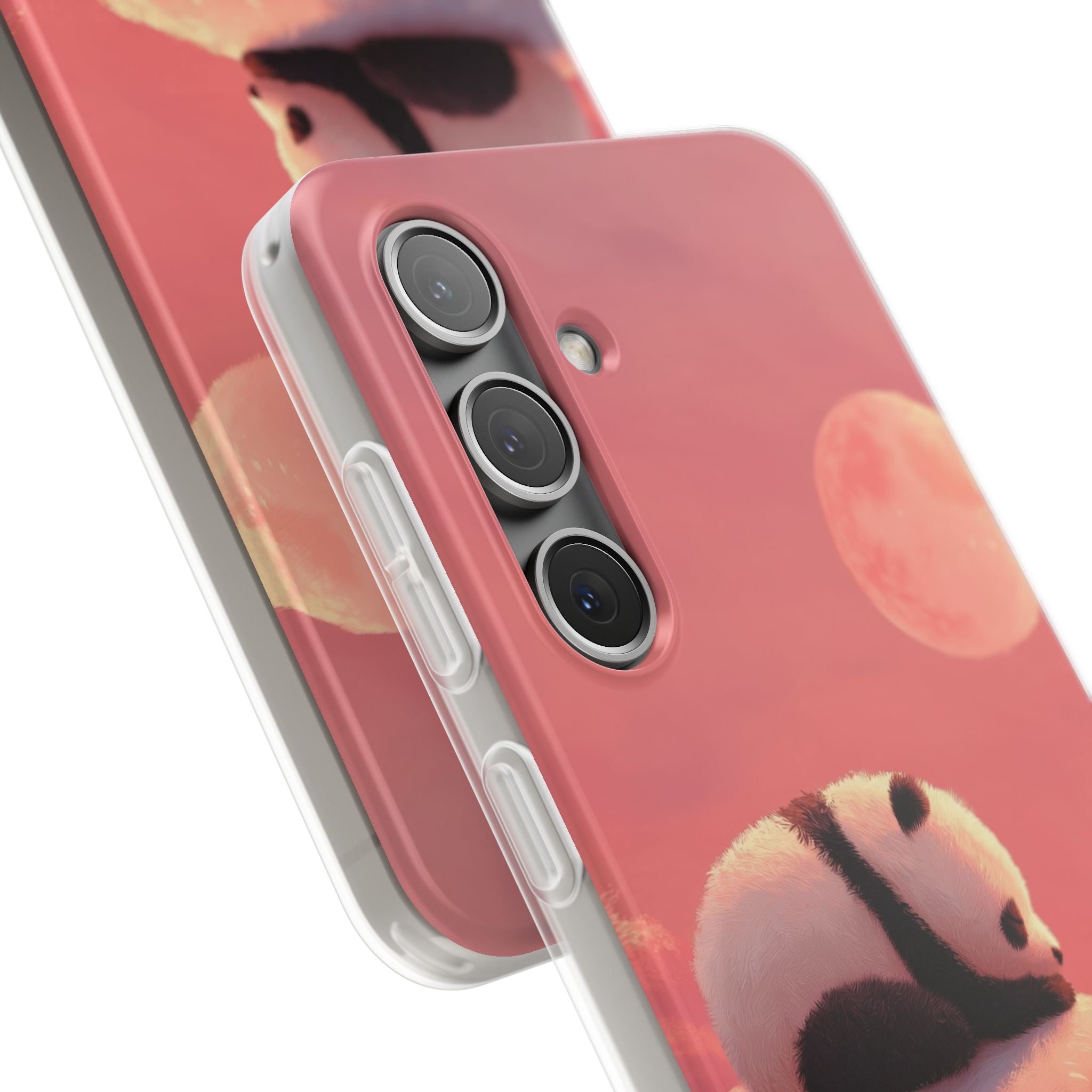 Rose Moon Panda · Soft Phone Case for Samsung