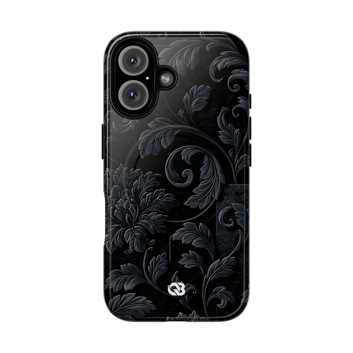 Obsidian Damask · Tough 2.0 Magnetic Phone Case for iPhone · Black