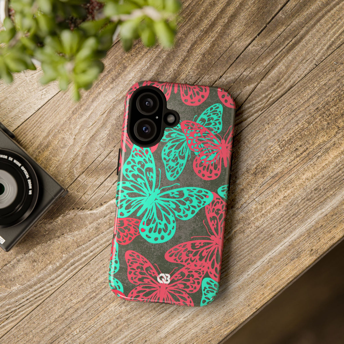 Electric Papillon · Tough Phone Case for iPhone · Pink