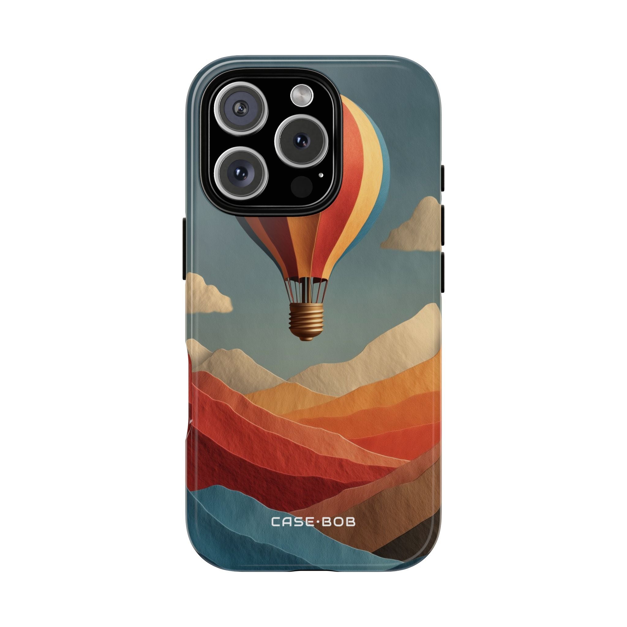 Gestreifter Balloon Glow iPhone 16 Pro Case - Tough