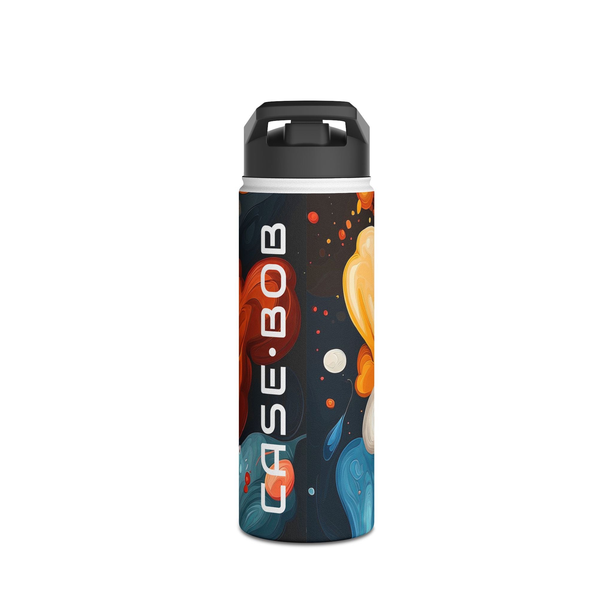 Fiery Swirl - Stainless Steel Water Bottle