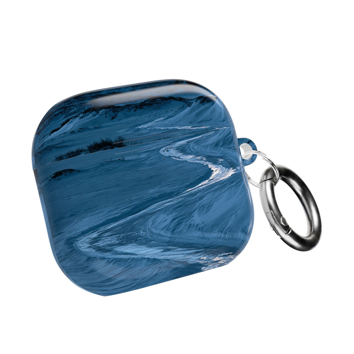 Arctic Moon Drift · Hard Case for AirPods & AirPods Pro · Blue