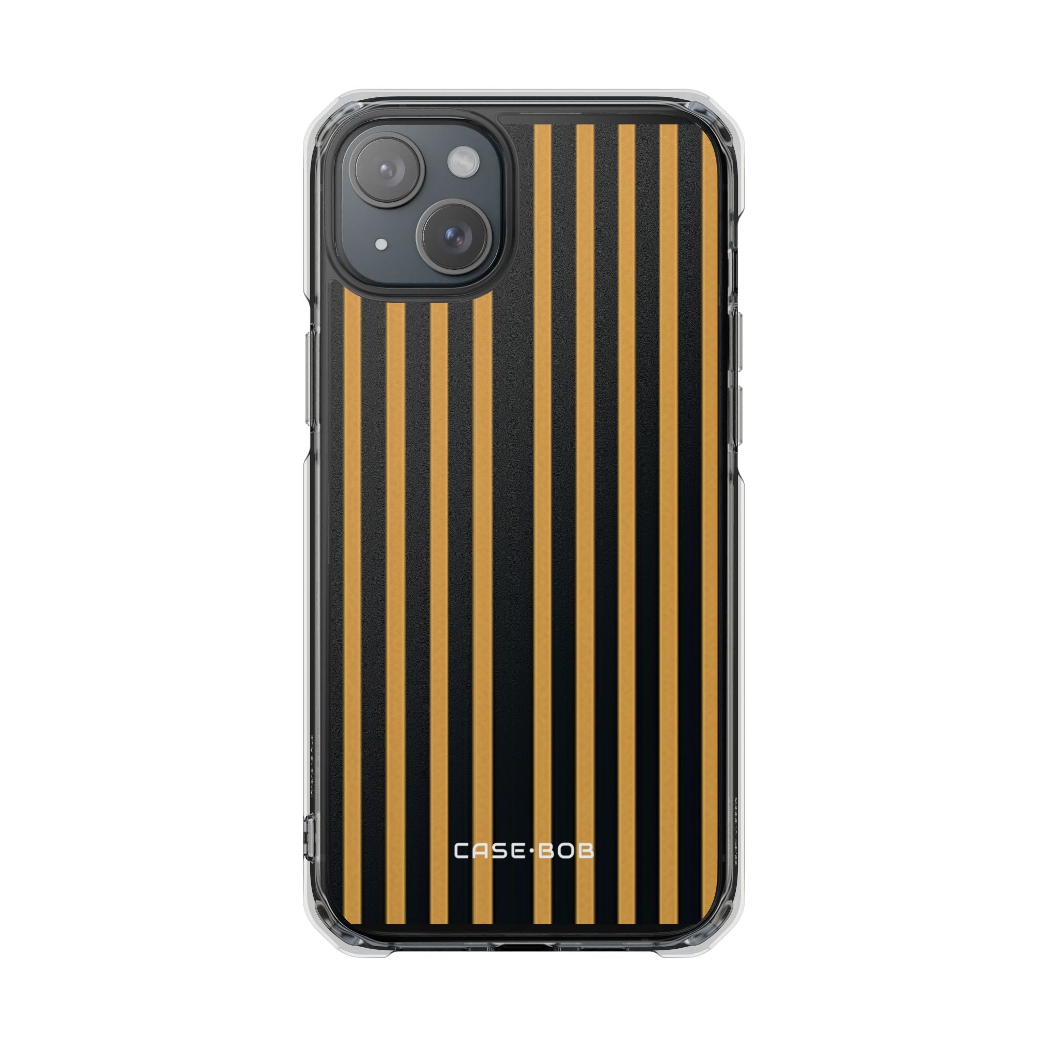 Golden Stripes iPhone 15 Plus Skal - Impact