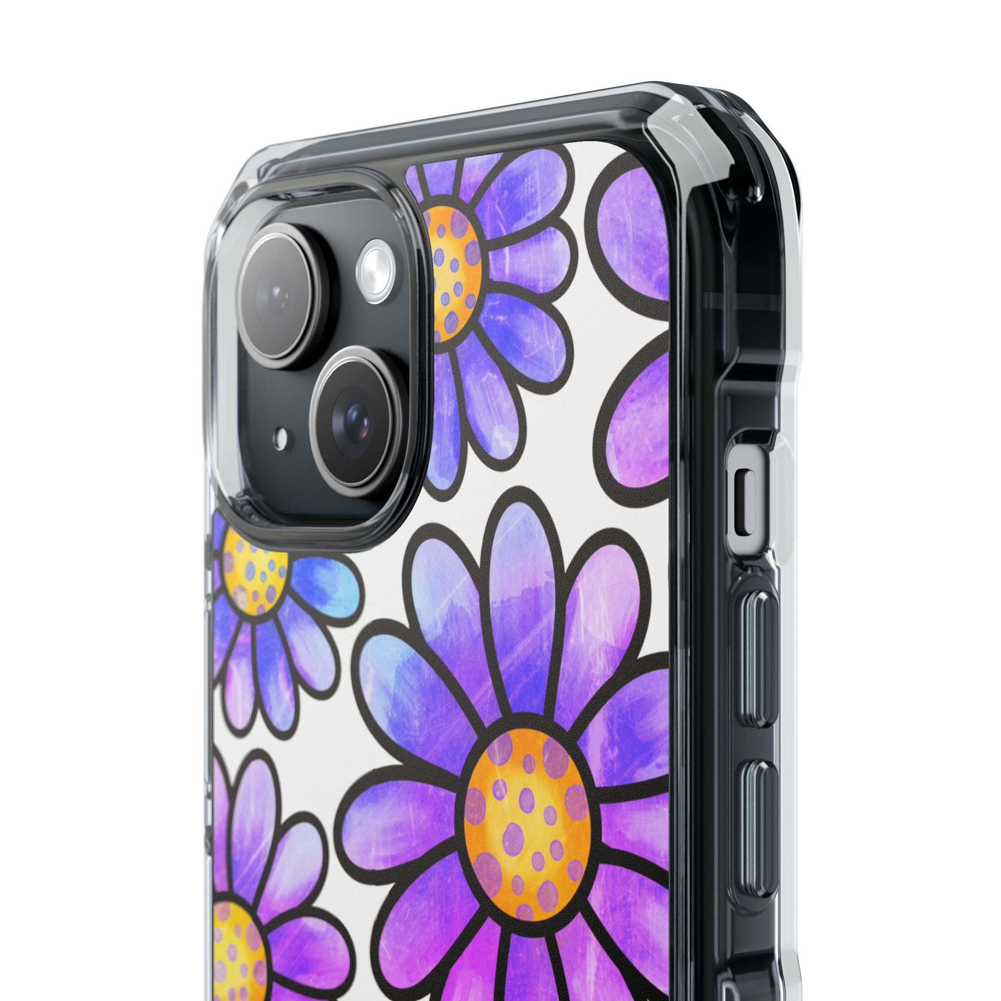Violet Grunge Bloom · Impact Phone Case for iPhone · Magsafe