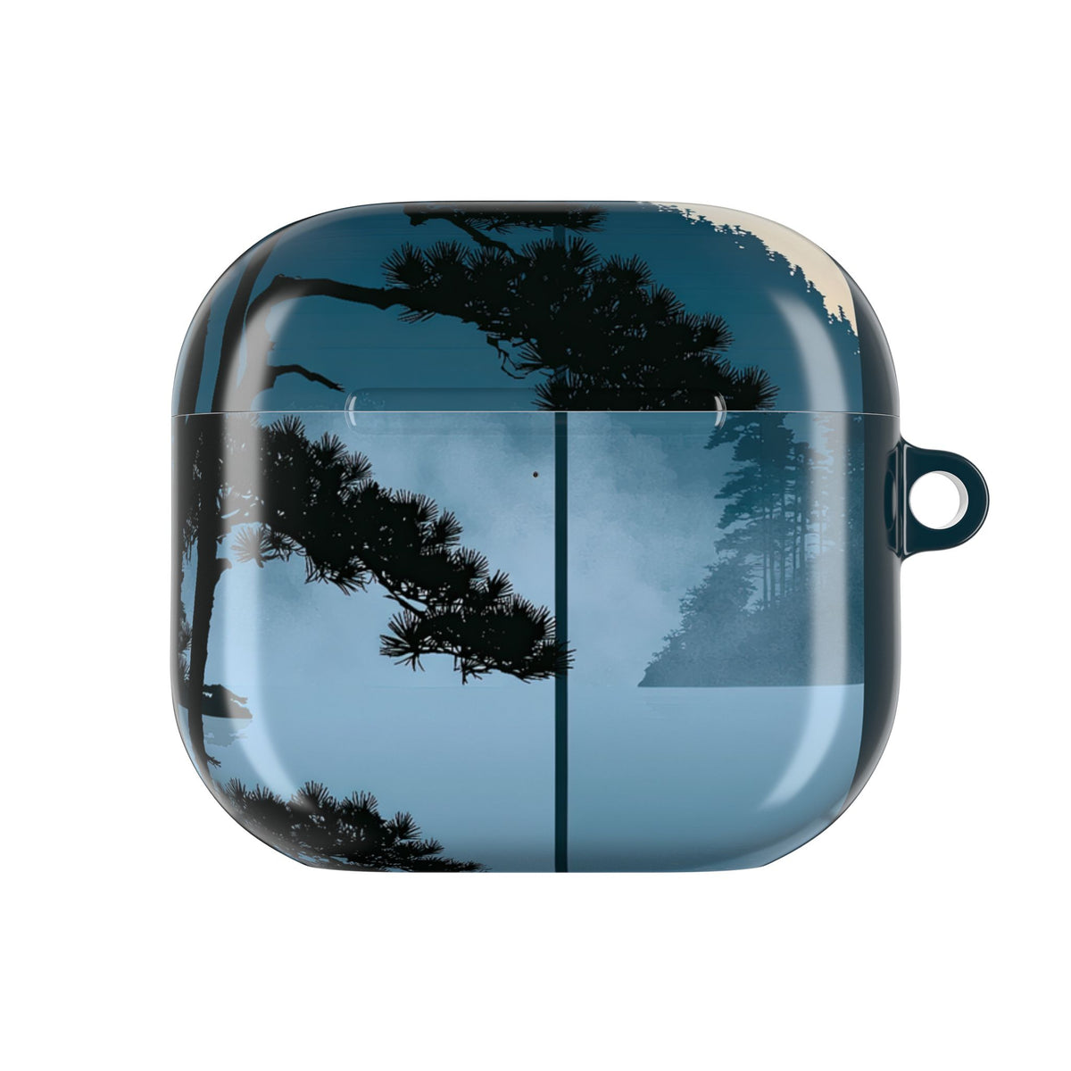 Misty Pine Horizon · Hard Case for AirPods & AirPods Pro · Teal