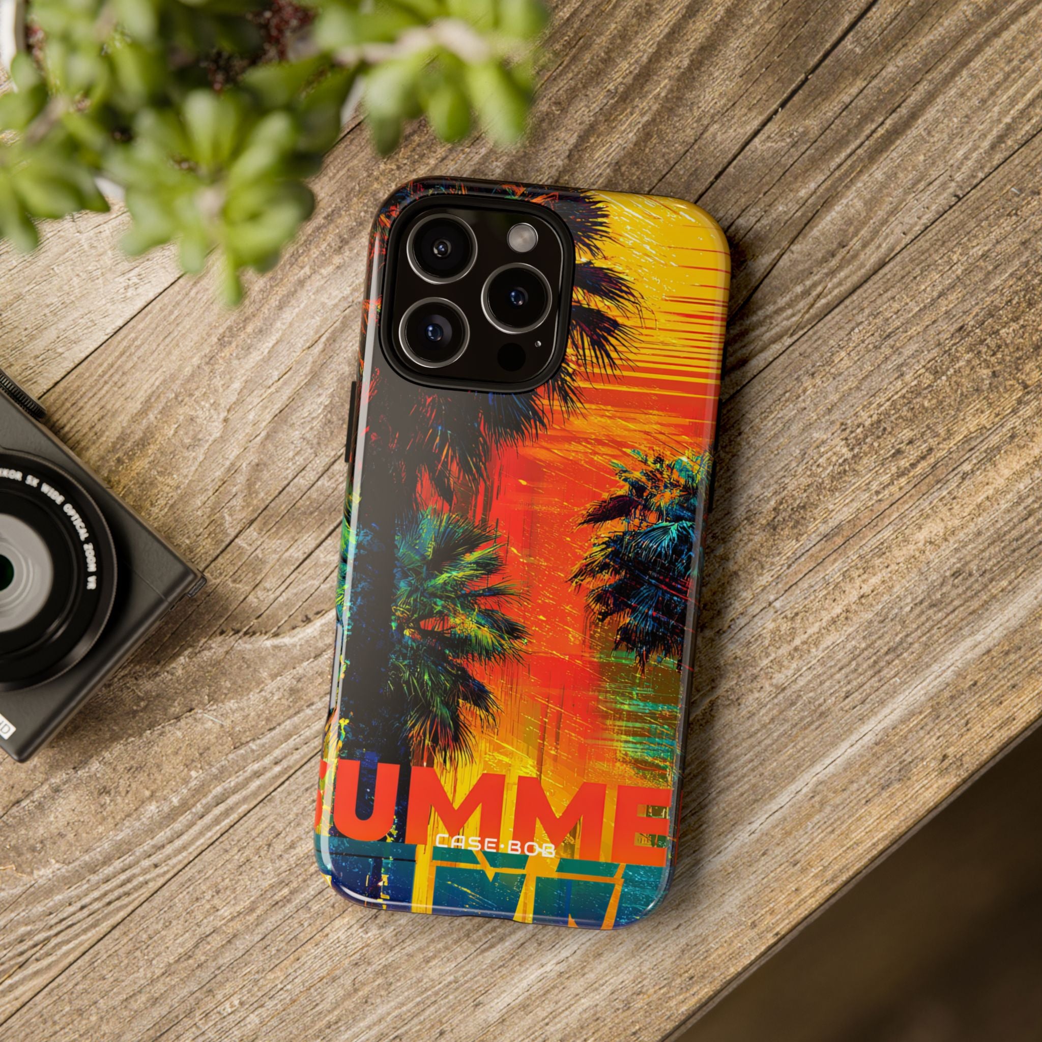 Tropical Sunburst iPhone 16 Pro Max Case - Tough