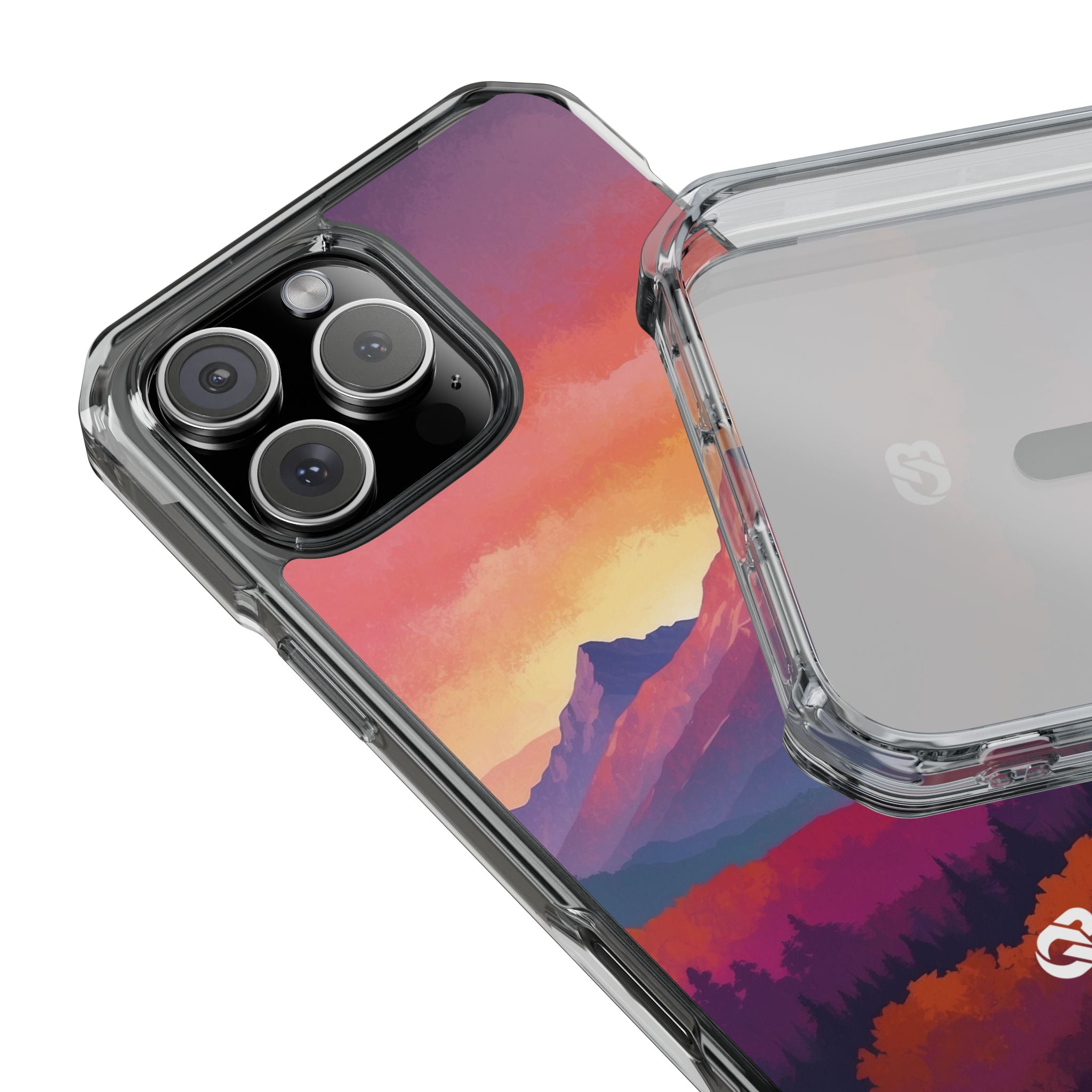 Crimson Mountain Dusk · Impact Handyhülle für iPhone · Magsafe