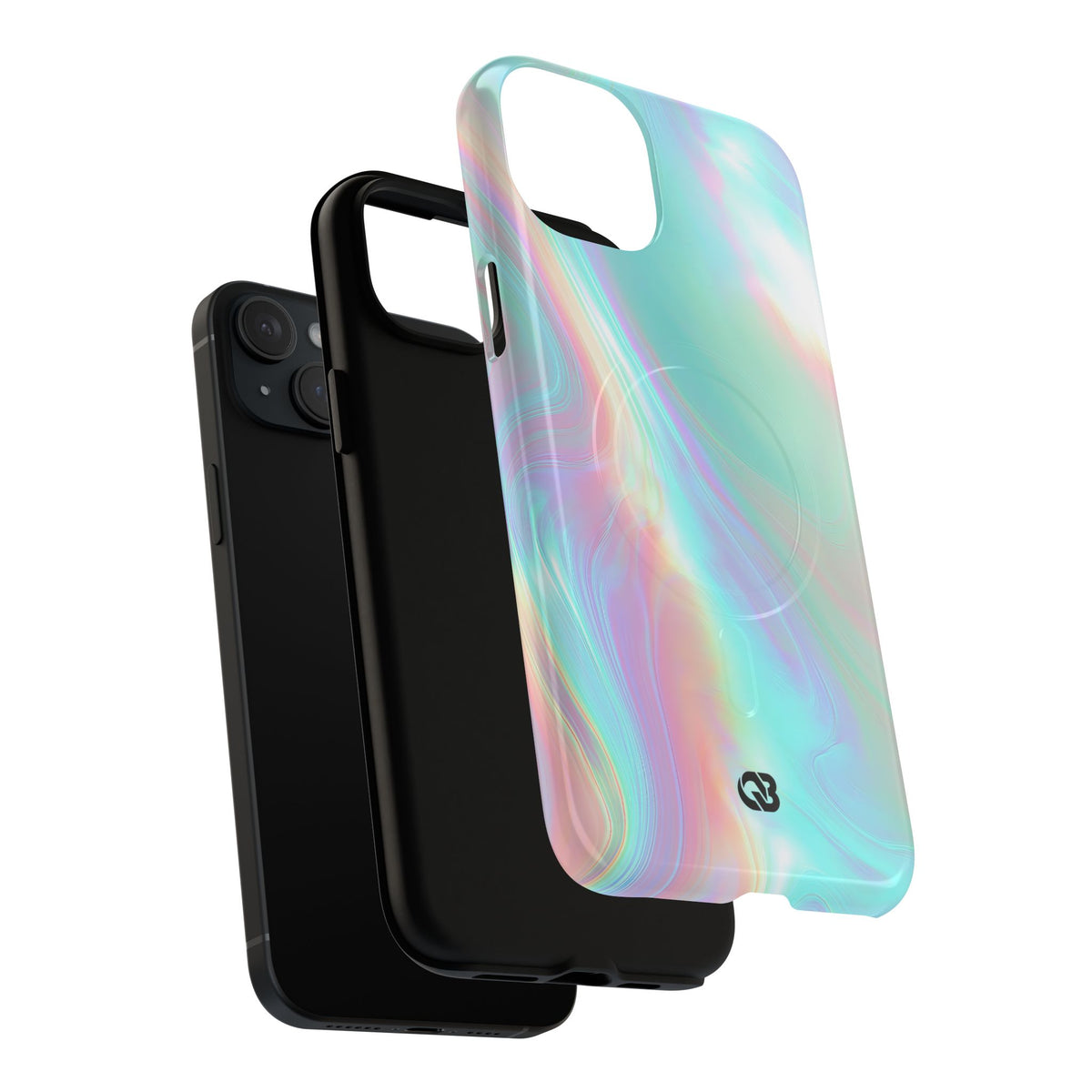 Prismatic Liquid Light · Tough 2.0 Magnetic Phone Case for iPhone · Teal