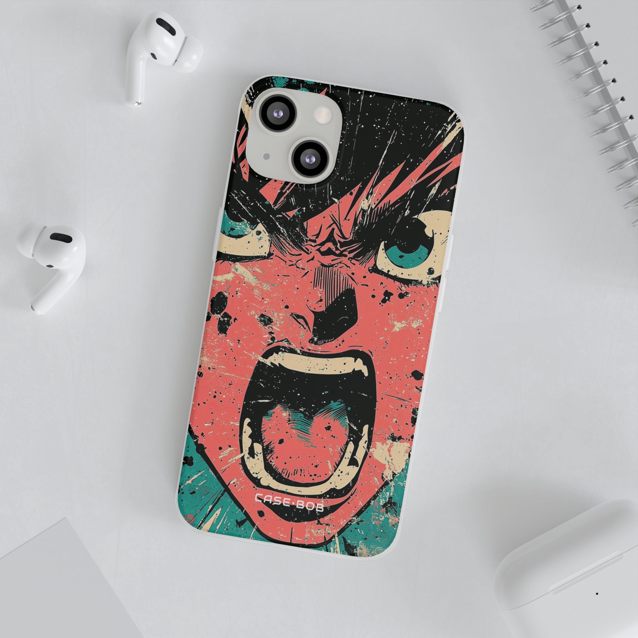 Screaming Face Pink iPhone 13 - Soft