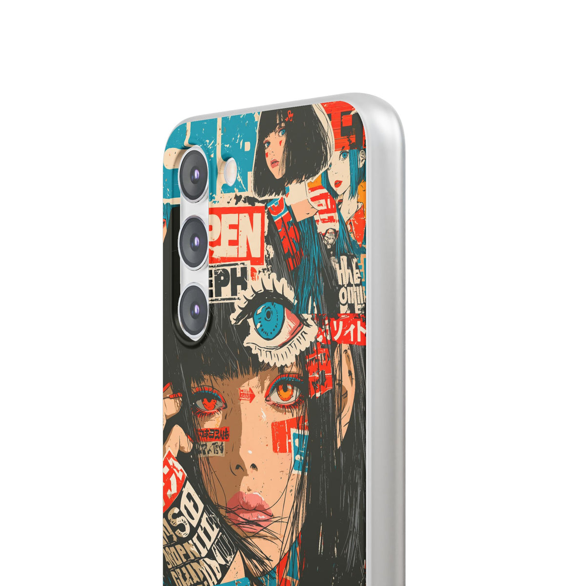 Shibuya Street Collage · Lite Phone Case for Samsung · Red