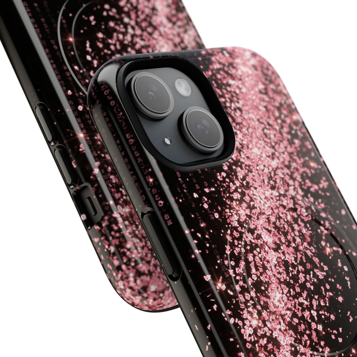 Rose Digital Cascade · Tough 2.0 Magnetic Phone Case for iPhone · Pink