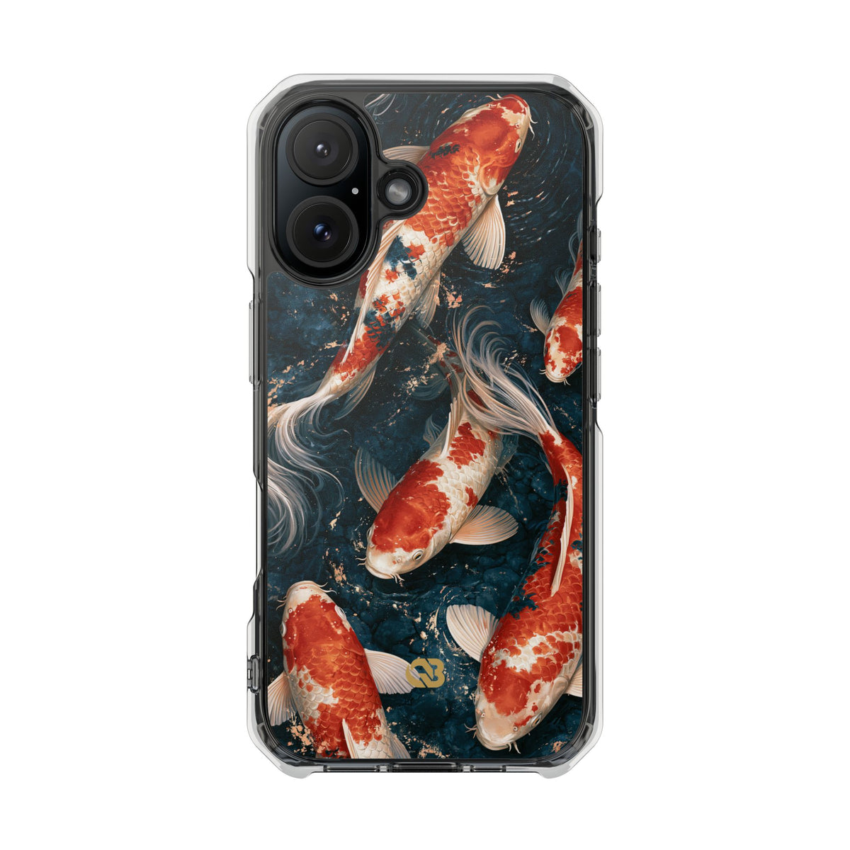 Imperial Nishikigoi · Clear Impact Magnetic Phone Case for iPhone · Blue