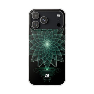 Verdant Harmonic Bloom · Lite Phone Case for iPhone · Black