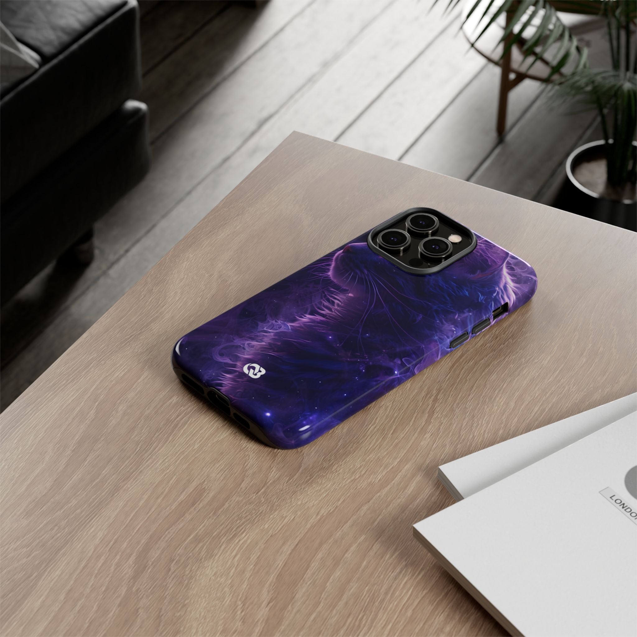 Purple Void Feline · Tough Custodia per iPhone