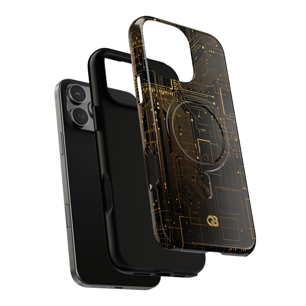 Gold Tough 2.0 Magsafe Phone Case for iPhone - Amber Core Mainframe
