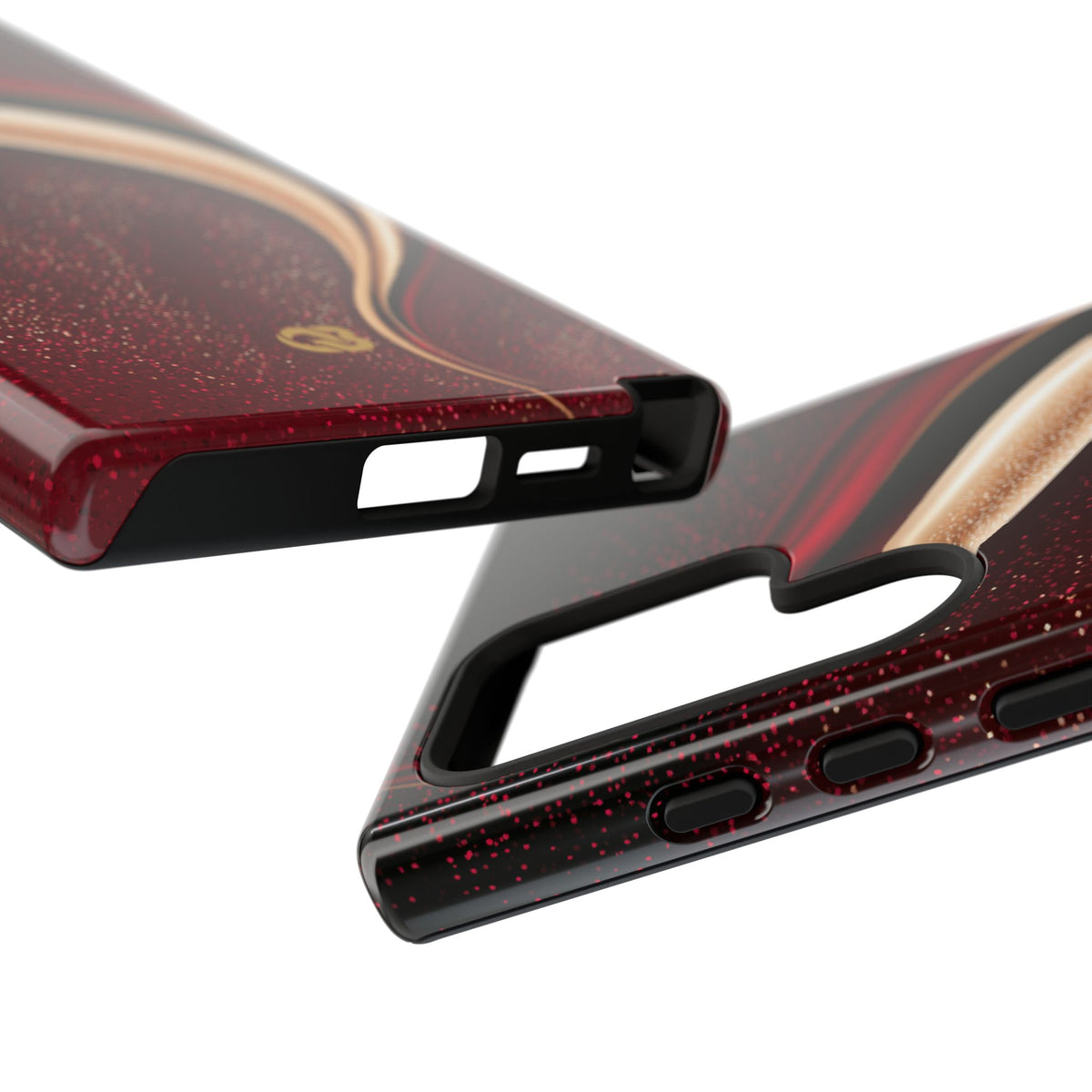 Gilded Crimson Flow · Tough Phone Case for Samsung · Red