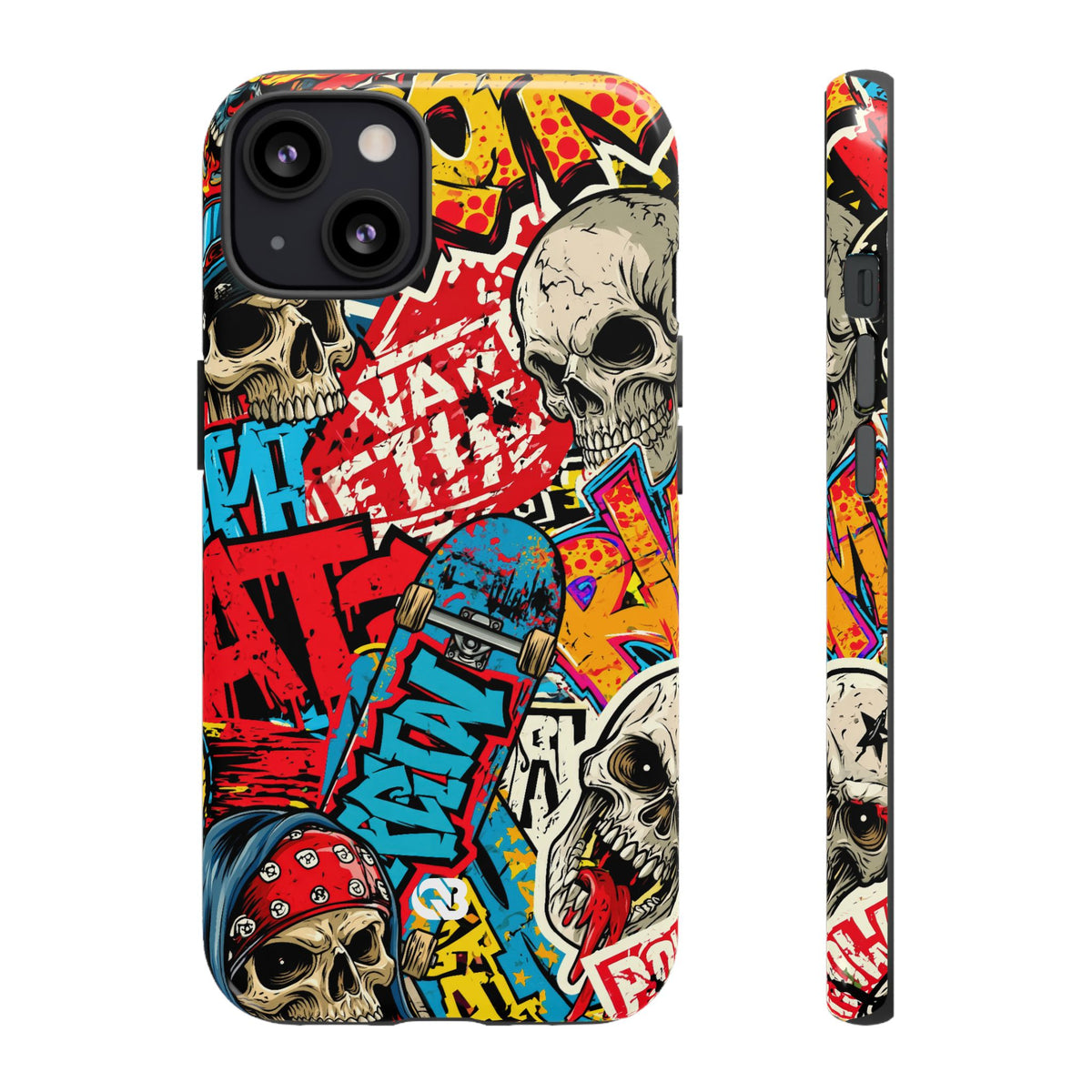 Skate Skull Riot · Tough Phone Case for iPhone · Red