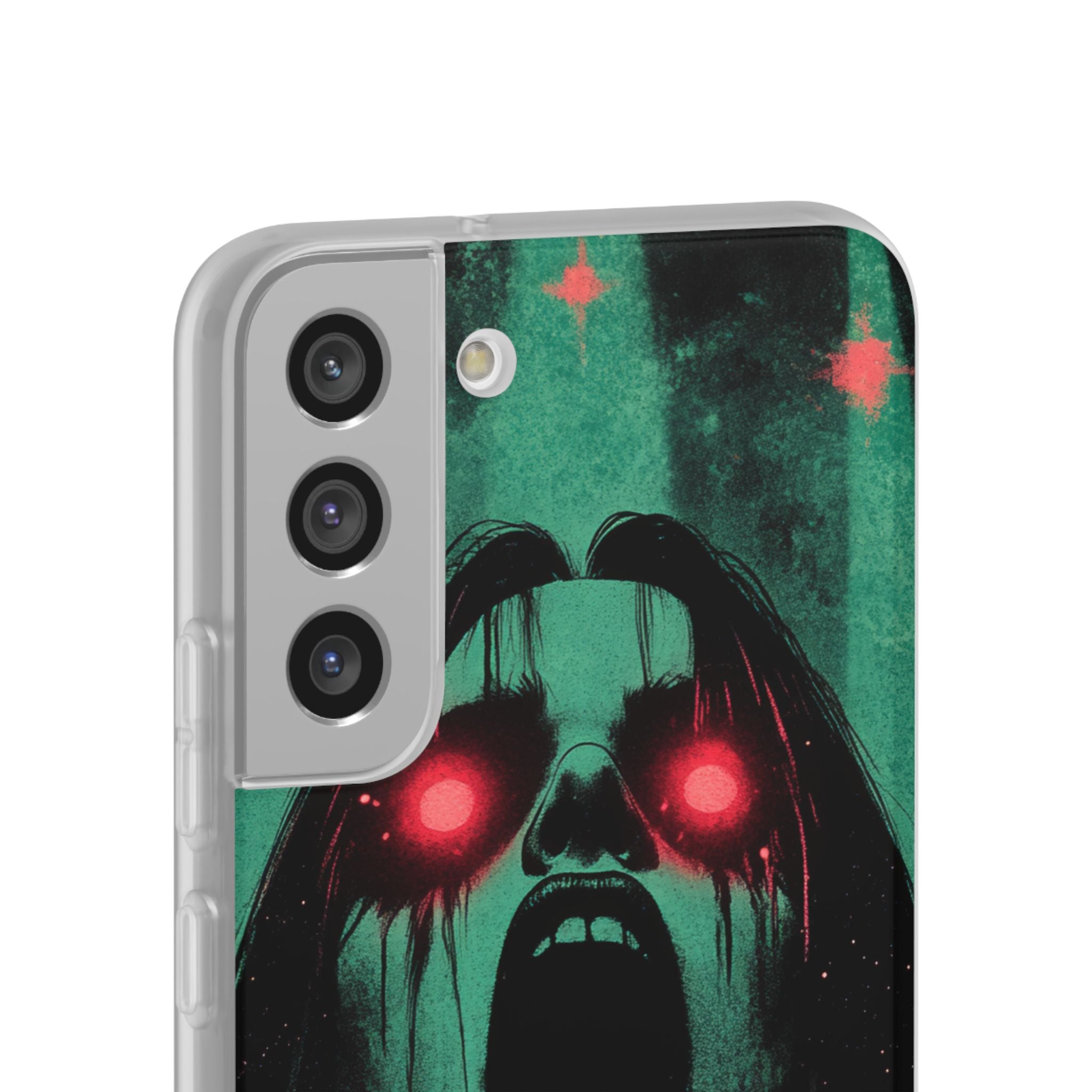 Crimson Emerald Scream · Soft Phone Case for Samsung