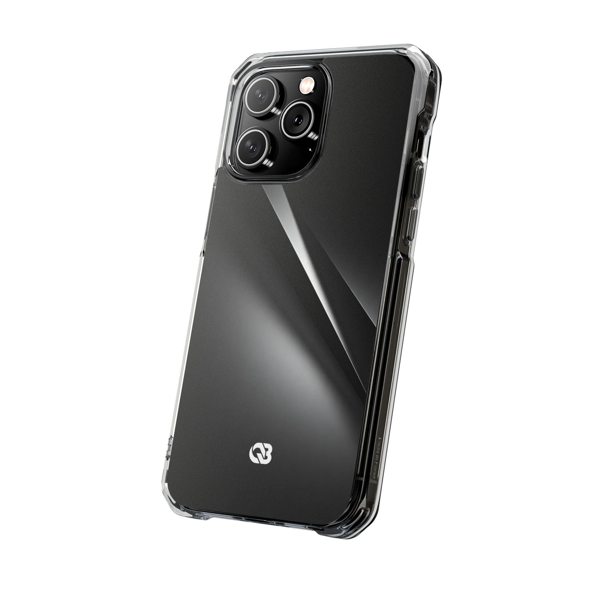Obsidian Ridge · Clear Impact Magnetic Phone Case for iPhone · Black