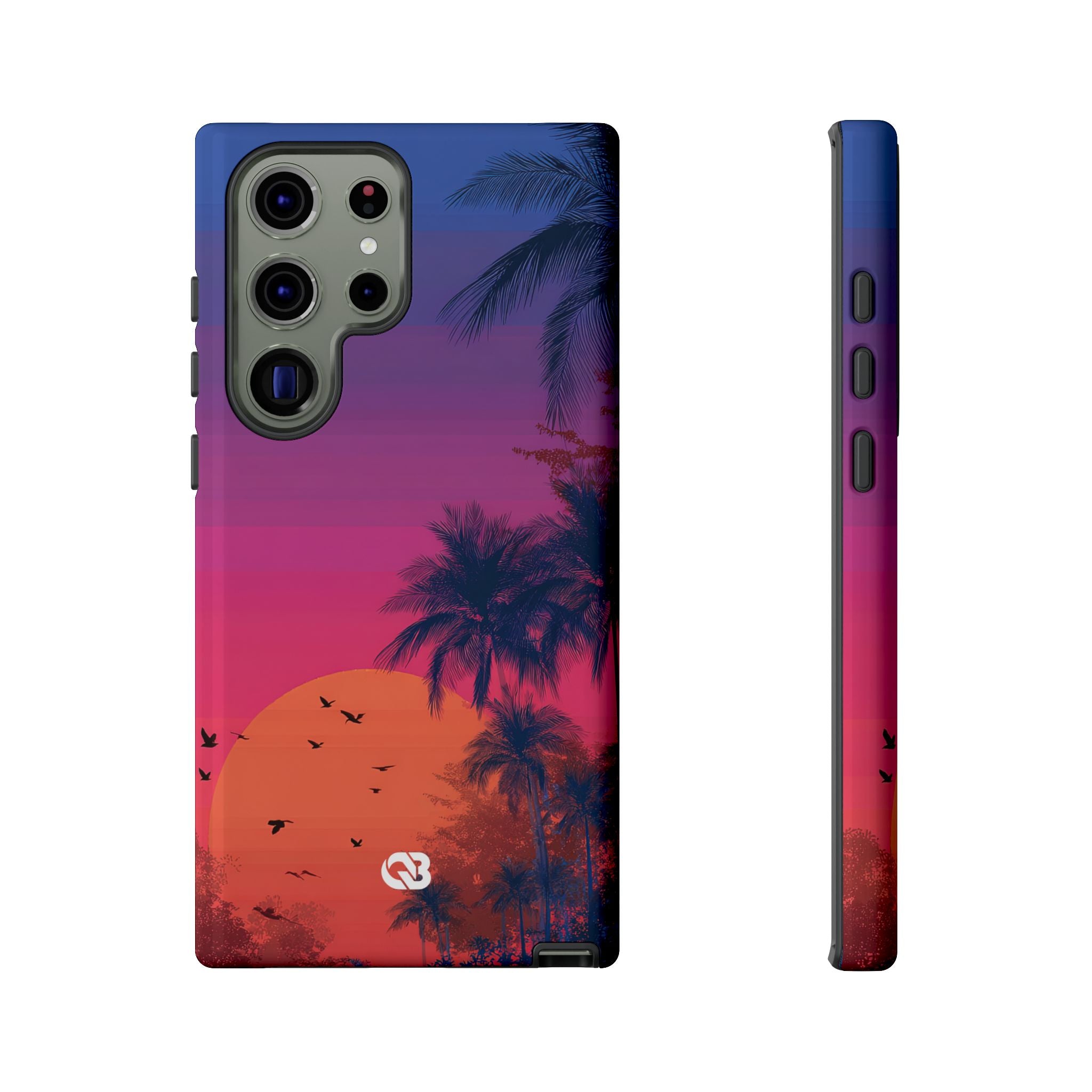 Neon Horizon Palms · Tough Phone Case for Samsung
