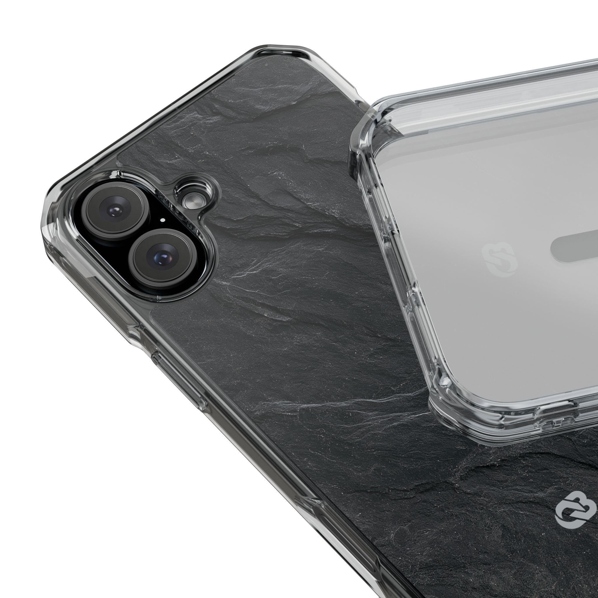 Black Impact MagSafe Phone Case for iPhone - Midnight Slate Ridge