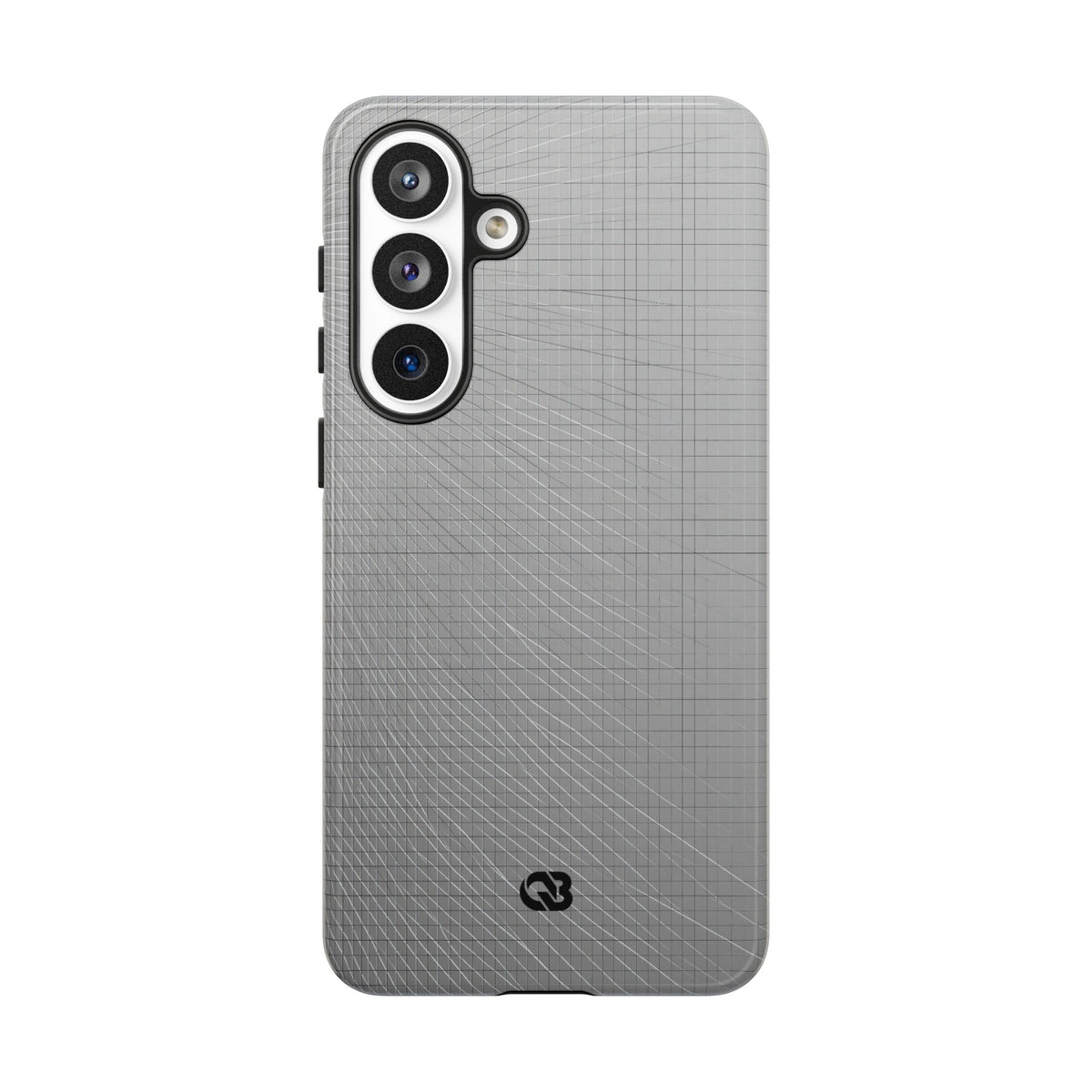 Grey Tough Phone Case for Samsung - Chrome Mesh Warp