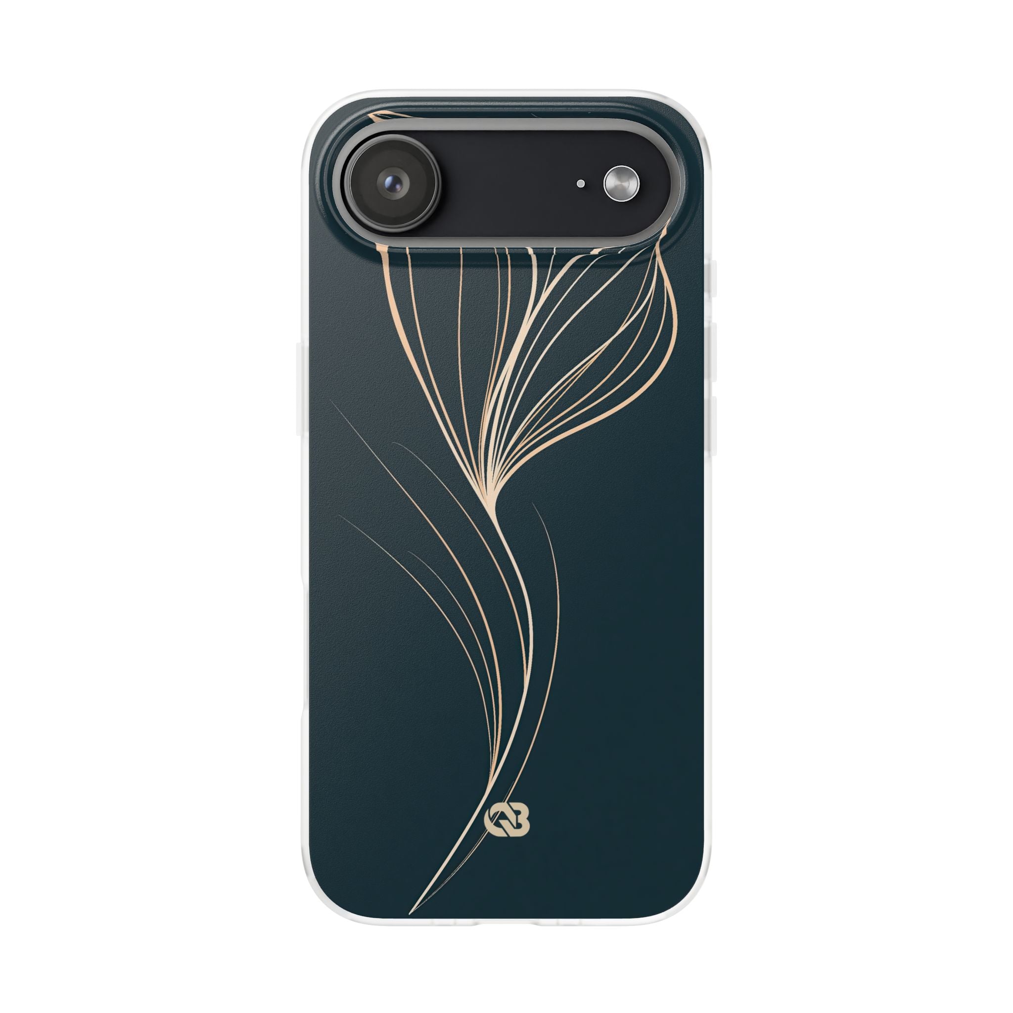 Teal Lite Phone Case for iPhone - Sandstone Silk Flora
