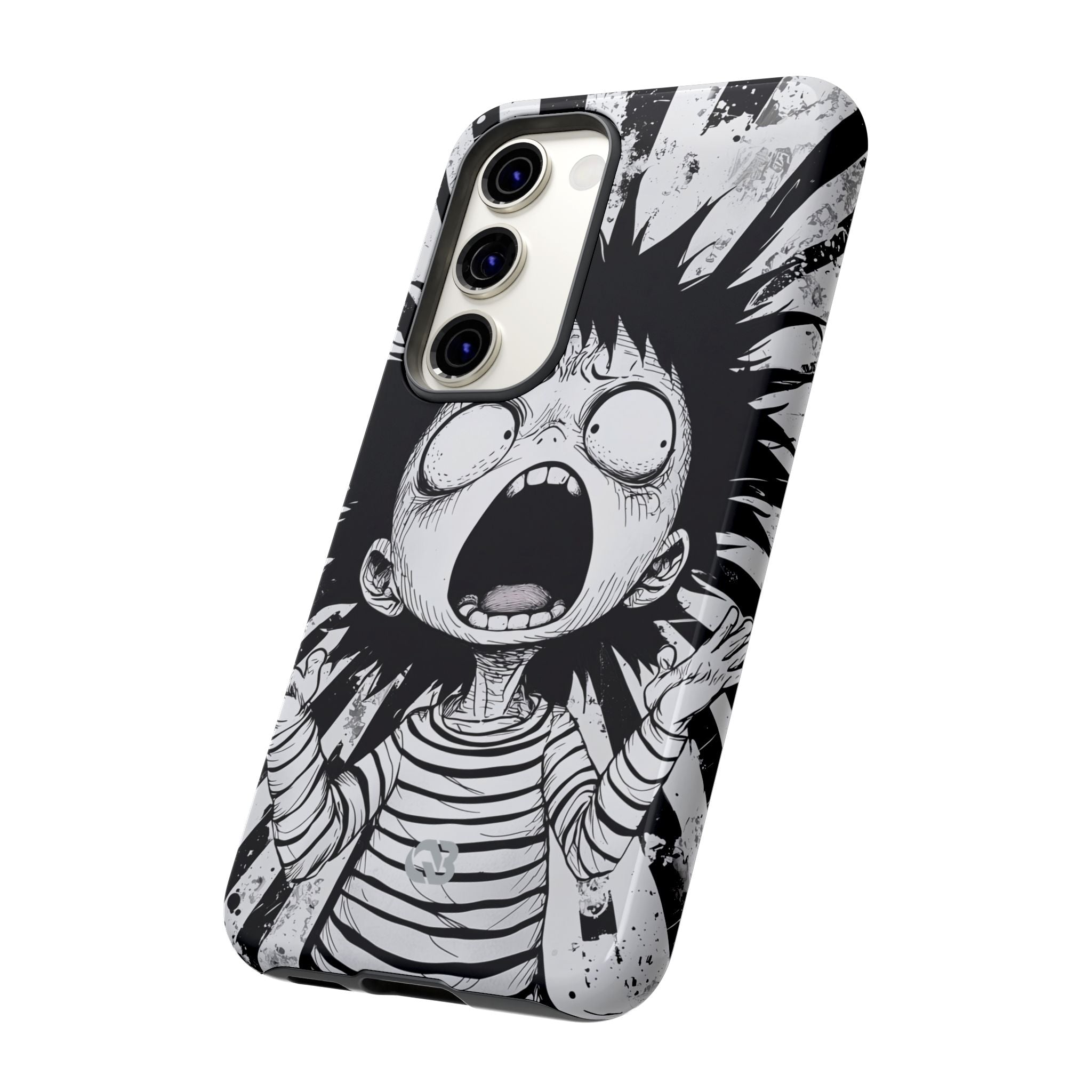 Chaotic Monochrome Scream · Tough Handyhülle für Samsung