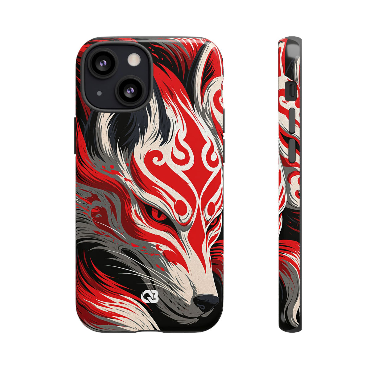 Crimson Kitsune Spirit · Tough Phone Case for iPhone · Red