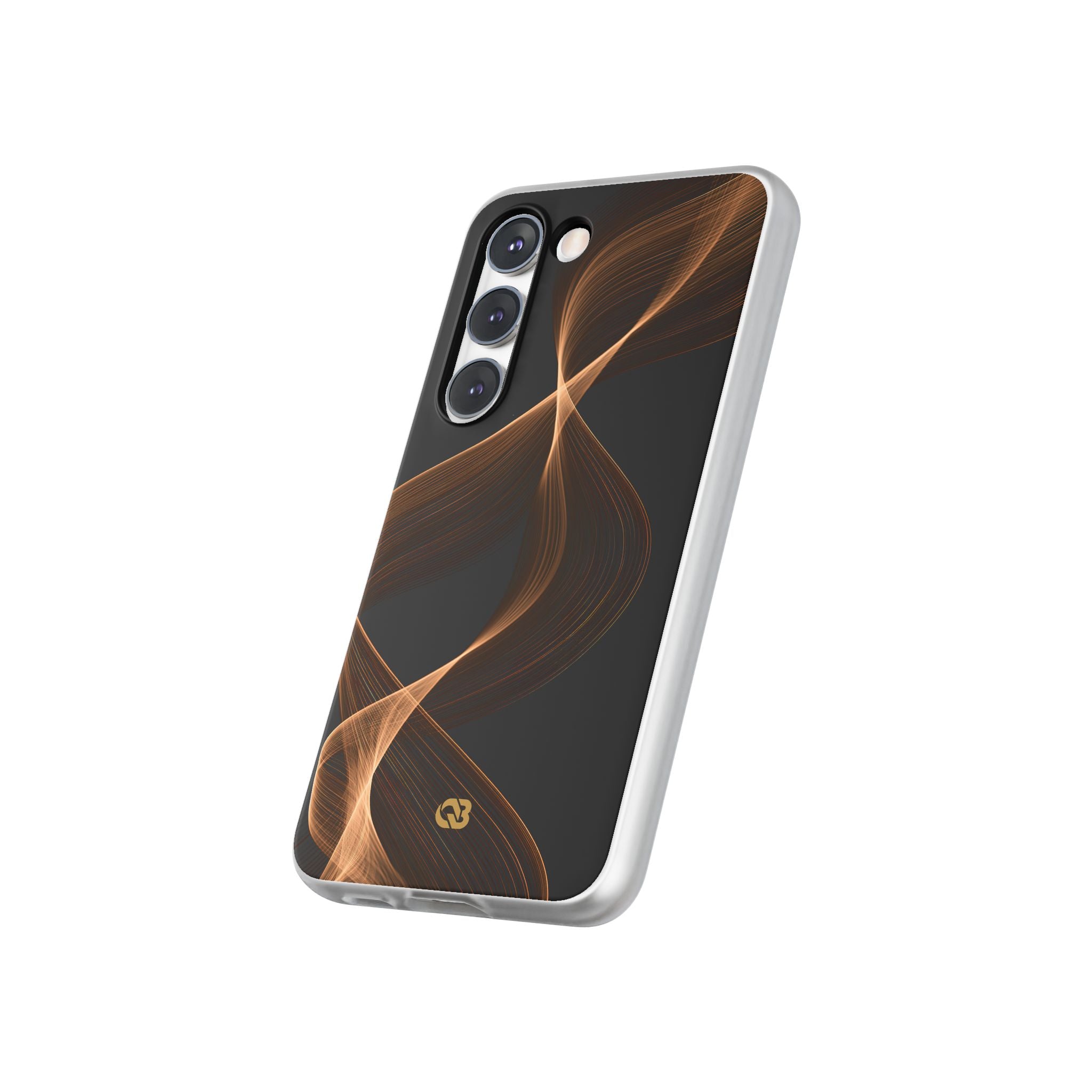 Brown Lite Phone Case for Samsung - Copper Silk Wave
