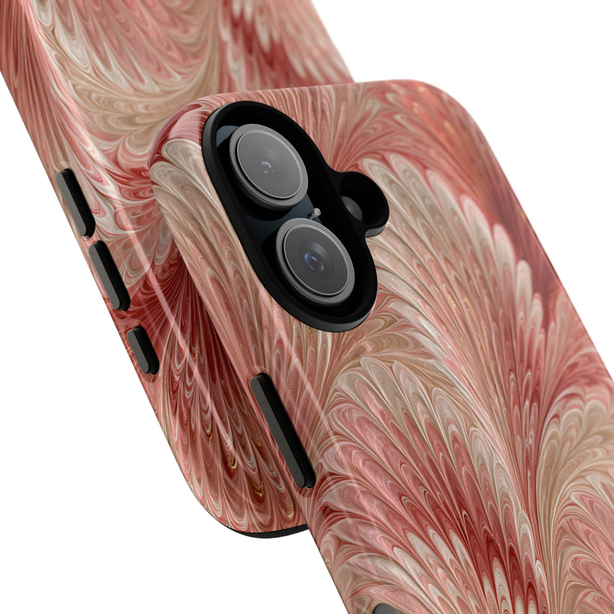 Blush Petal Plume · Tough Phone Case for iPhone · Pink