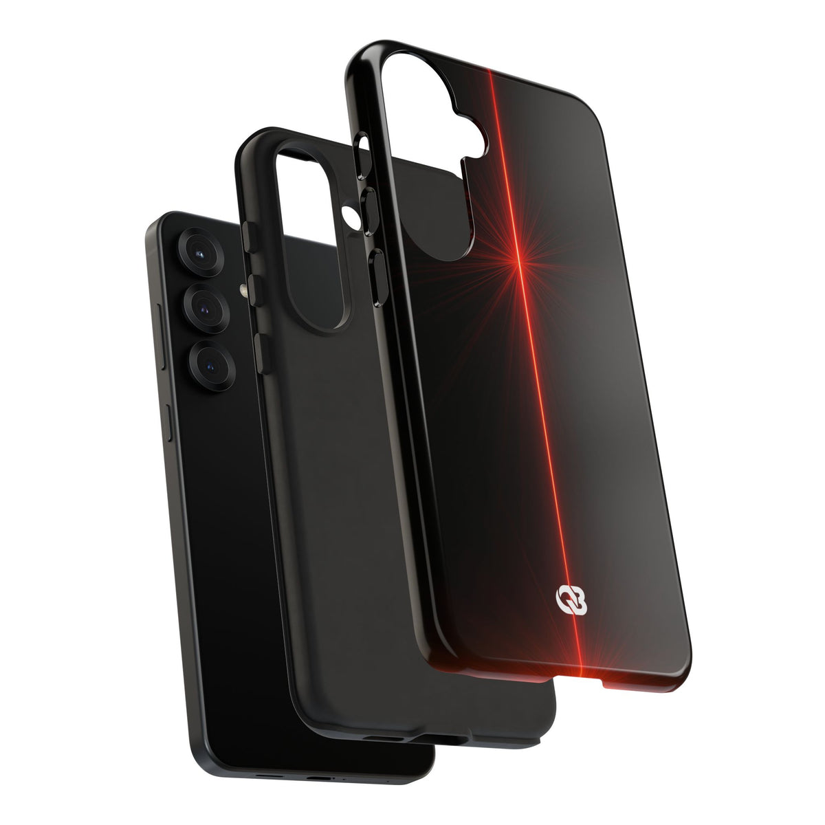 Red Tough Phone Case for Samsung - Crimson Flare Vector