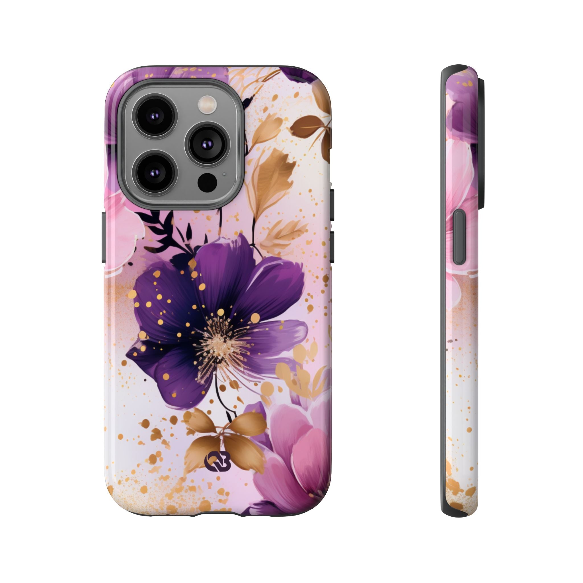 Gilded Violet Bloom · Tough Phone Case for iPhone