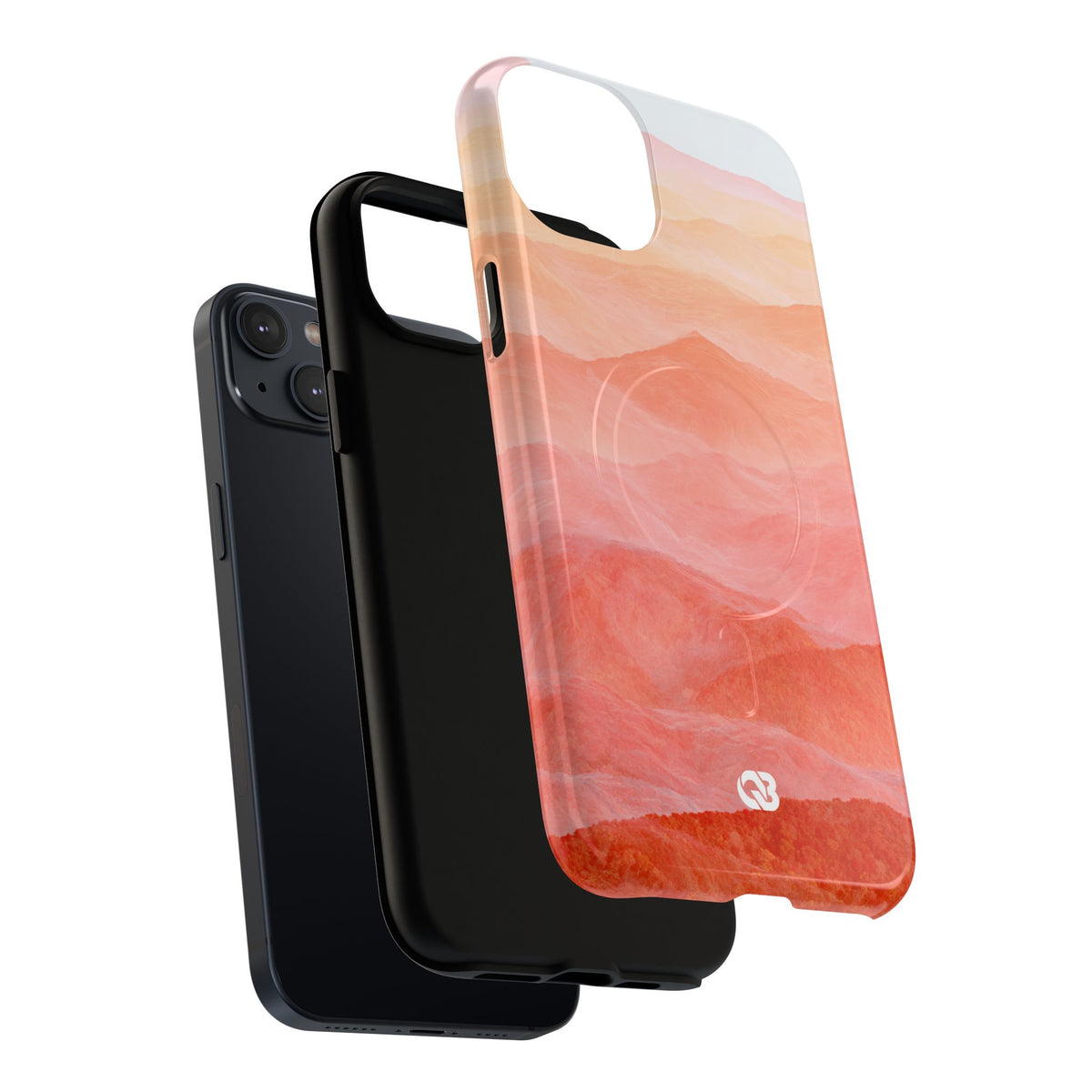 Alpenglow Ridge Vista · Tough 2.0 Magnetic Phone Case for iPhone · Orange