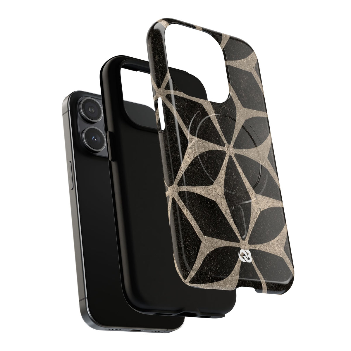 Concrete Mosaic Star · Tough 2.0 Magnetic Phone Case for iPhone · Black