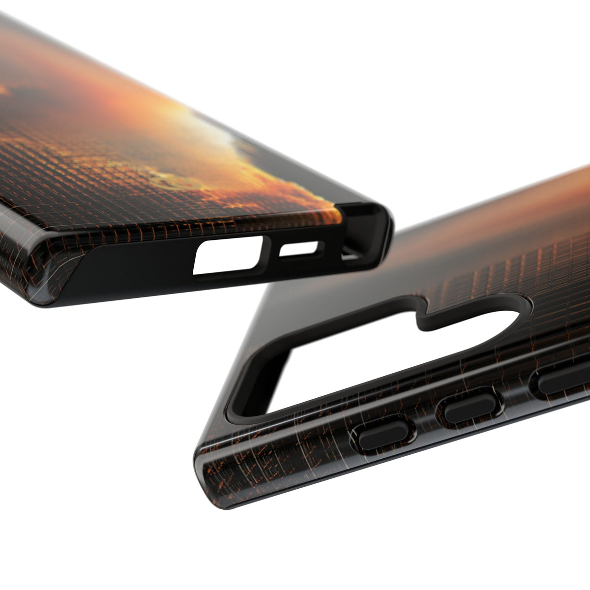 Luminous Grid · Tough Phone Case for Samsung · Black