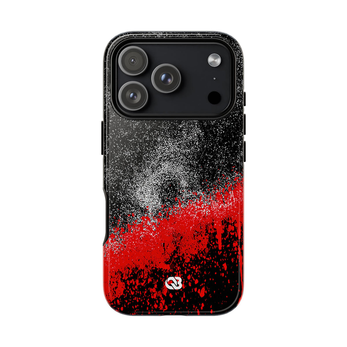 Crimson Noir Drip · Tough Phone Case for iPhone · Black