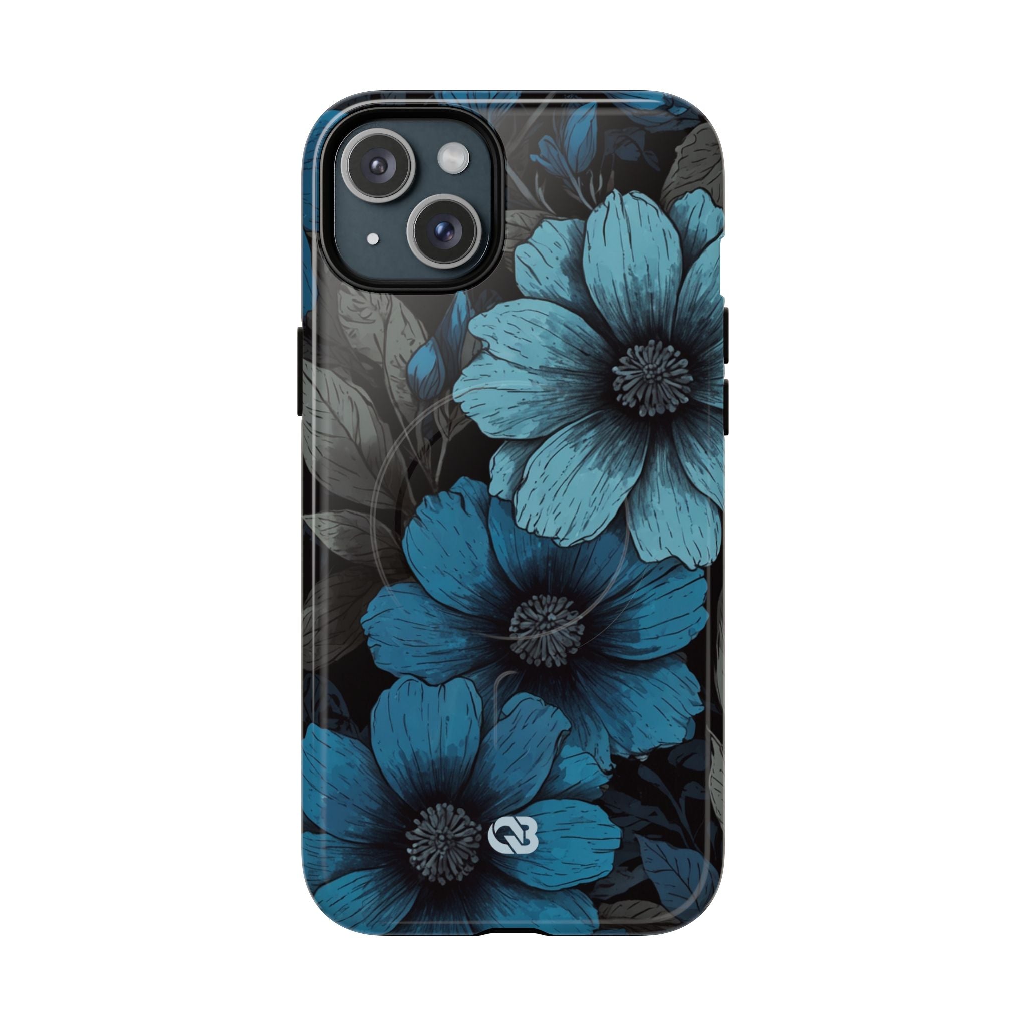 Obsidian Blue Petals · Tough+ Phone Case for iPhone · Magsafe