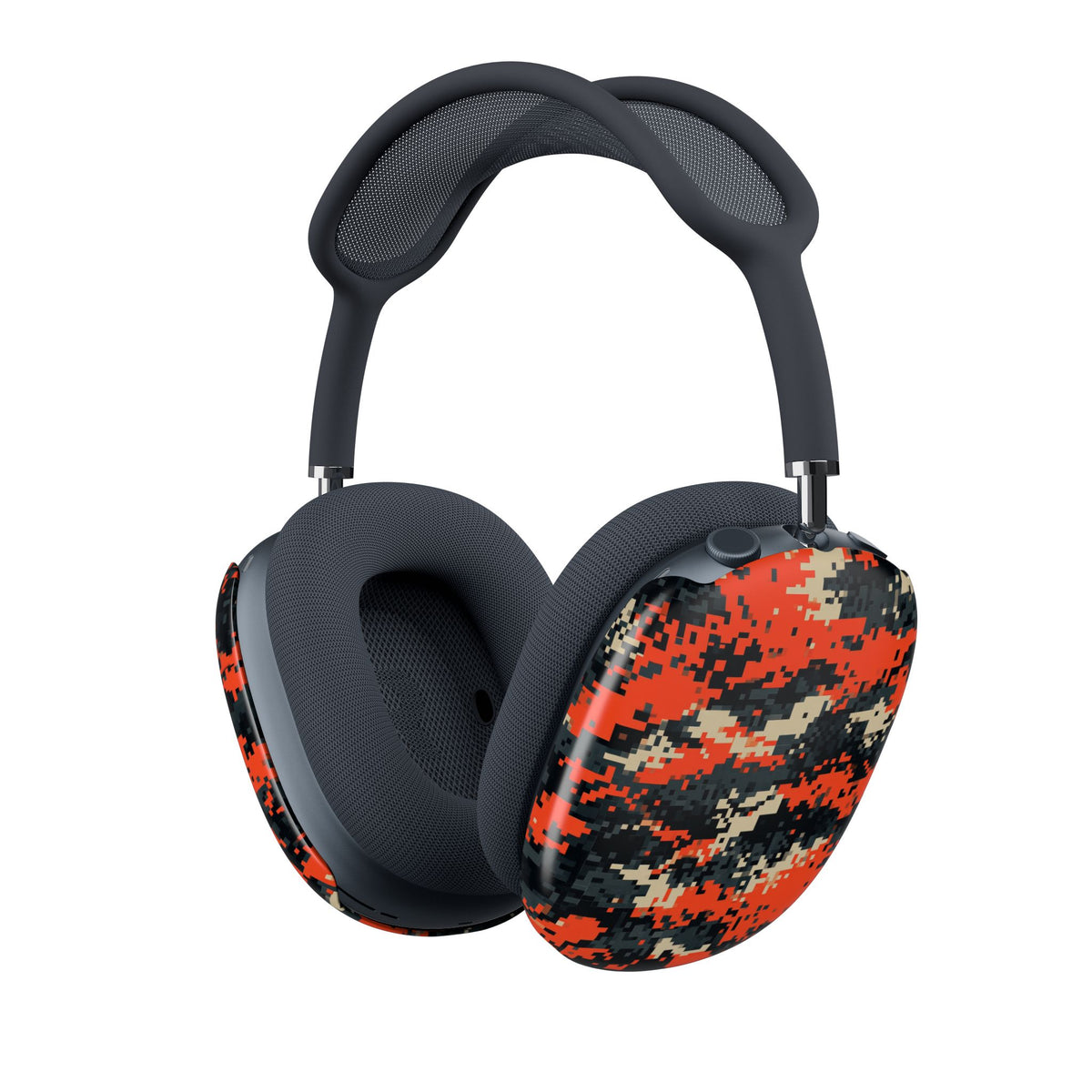Signal Pixel Camo · Hard Case for AirPods Max · Orange