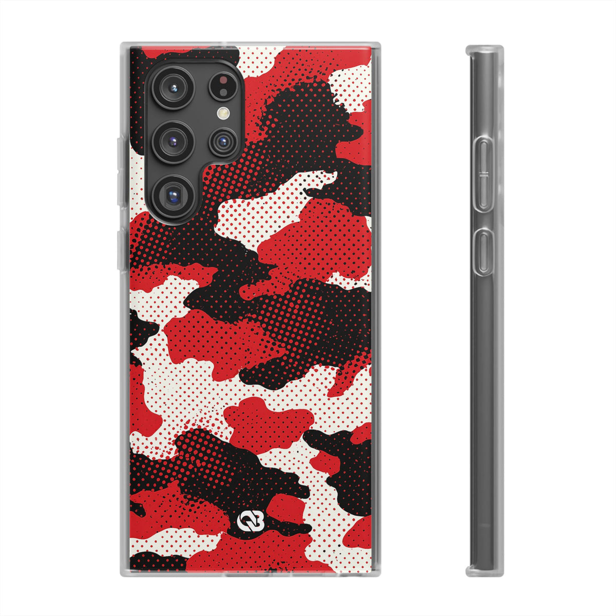 Crimson Halftone Camo · Lite Phone Case for Samsung · Red