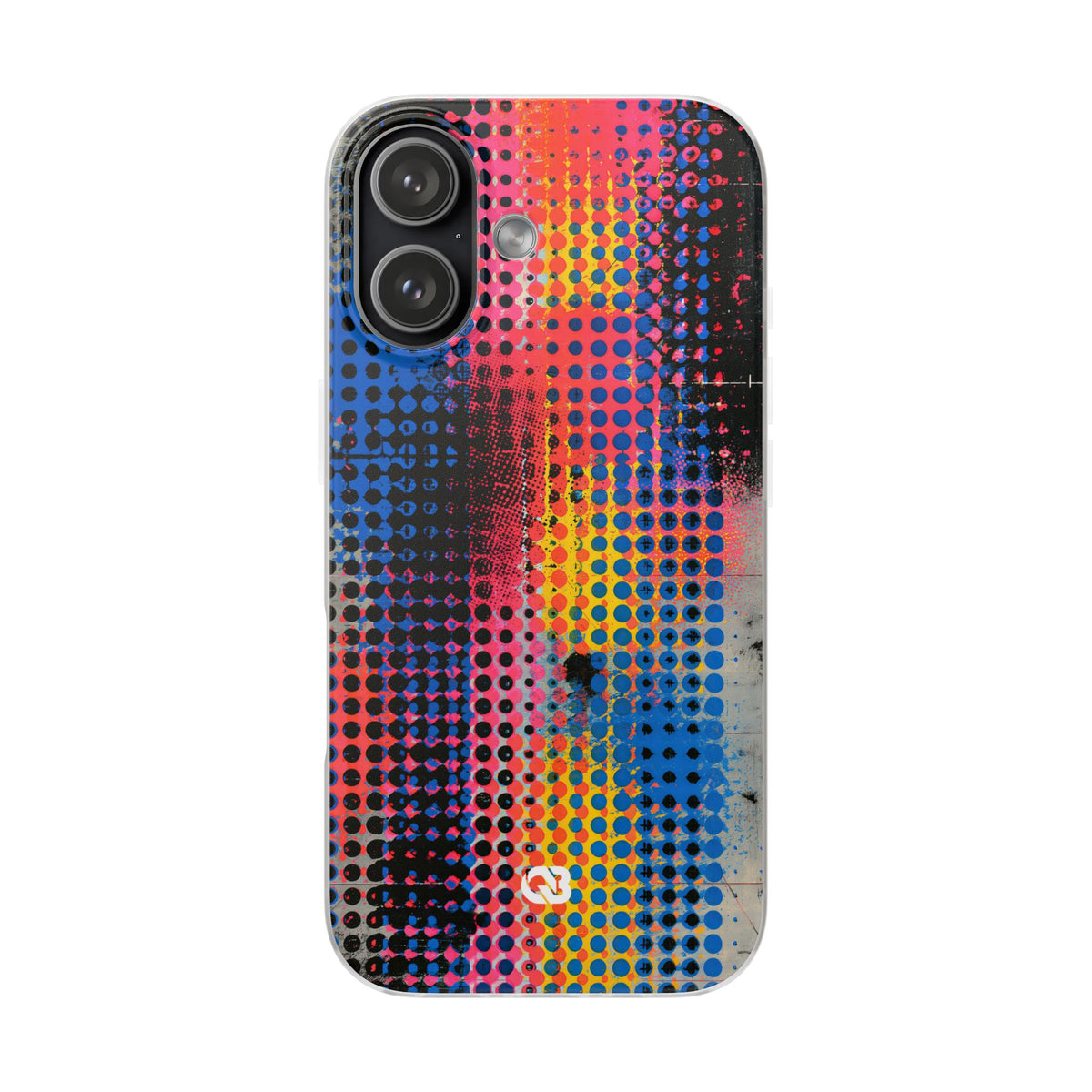 Chromatic Halftone Grid · Lite Phone Case for iPhone · Blue