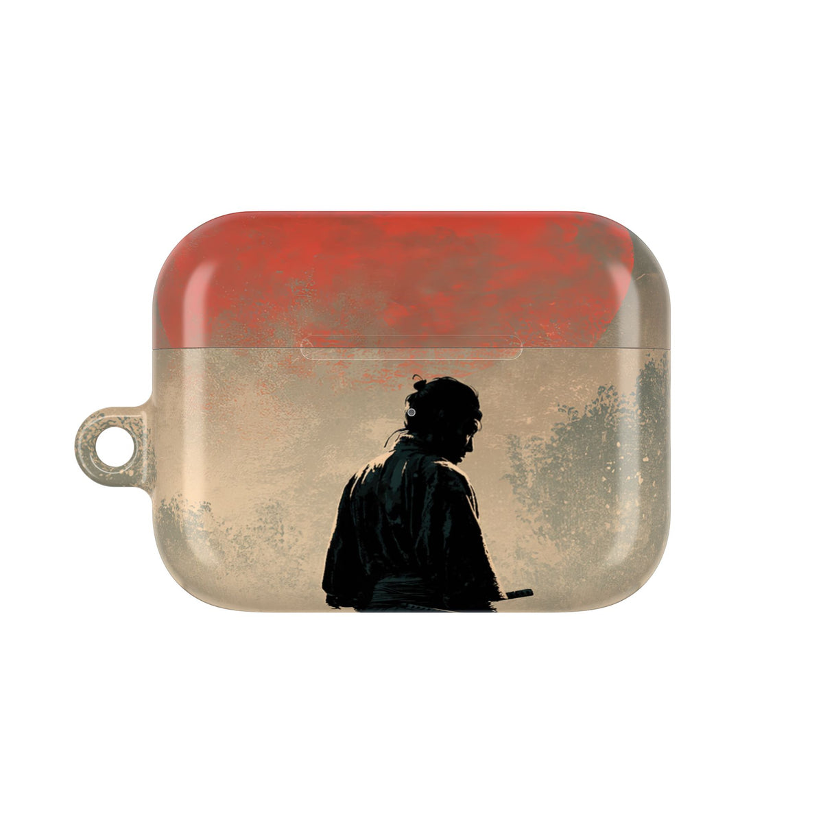 Crimson Moon Ronin · Hard Case for AirPods & AirPods Pro · Red