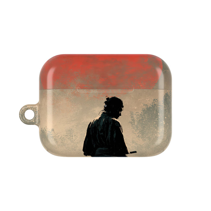 Crimson Moon Ronin · Hard Case for AirPods & AirPods Pro · Red