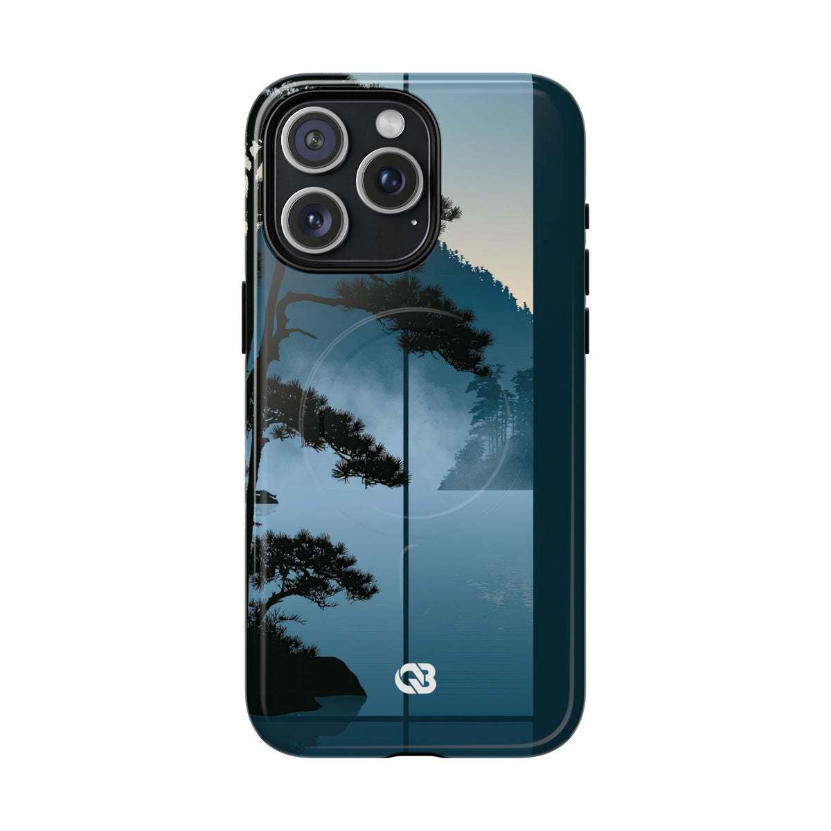 Misty Pine Horizon · Tough 2.0 Magnetic Phone Case for iPhone · Teal