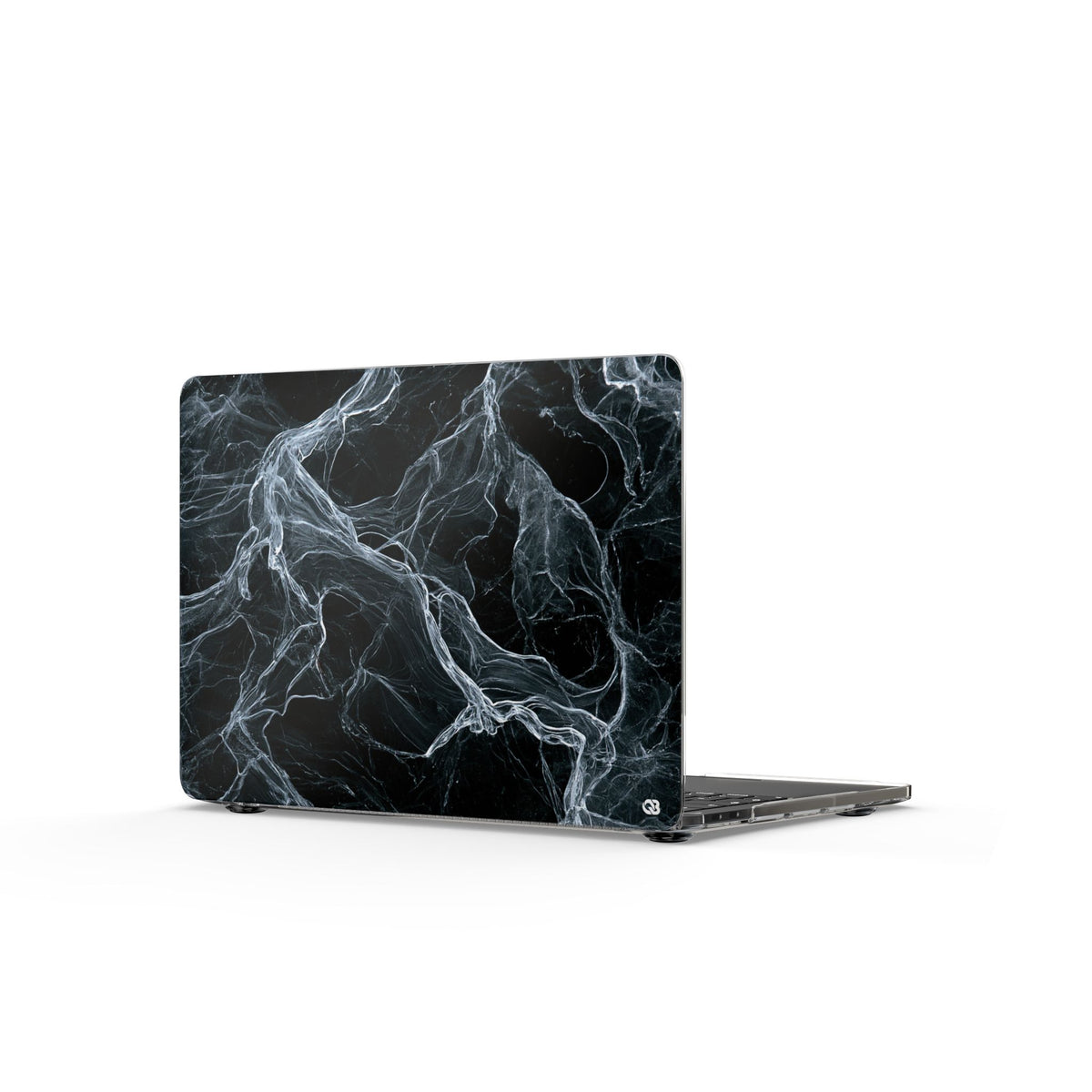 Arctic Gossamer · Clear Hard Case for MacBook · Black