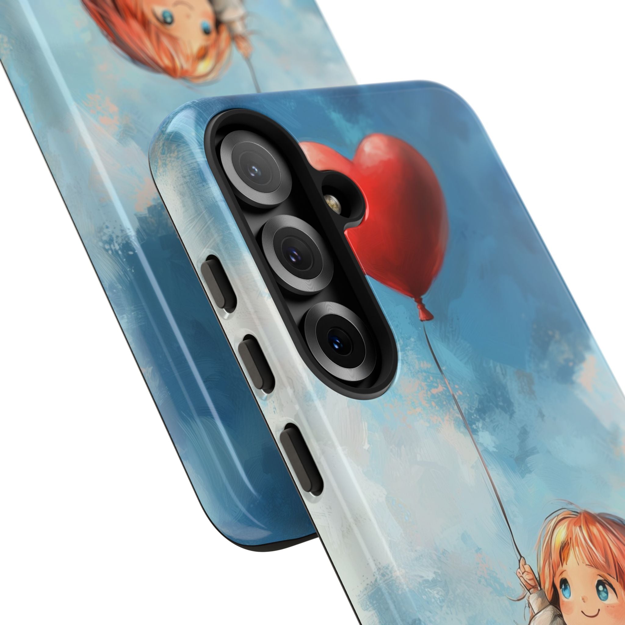 Crimson Heart Sky · Tough Phone Case for Samsung