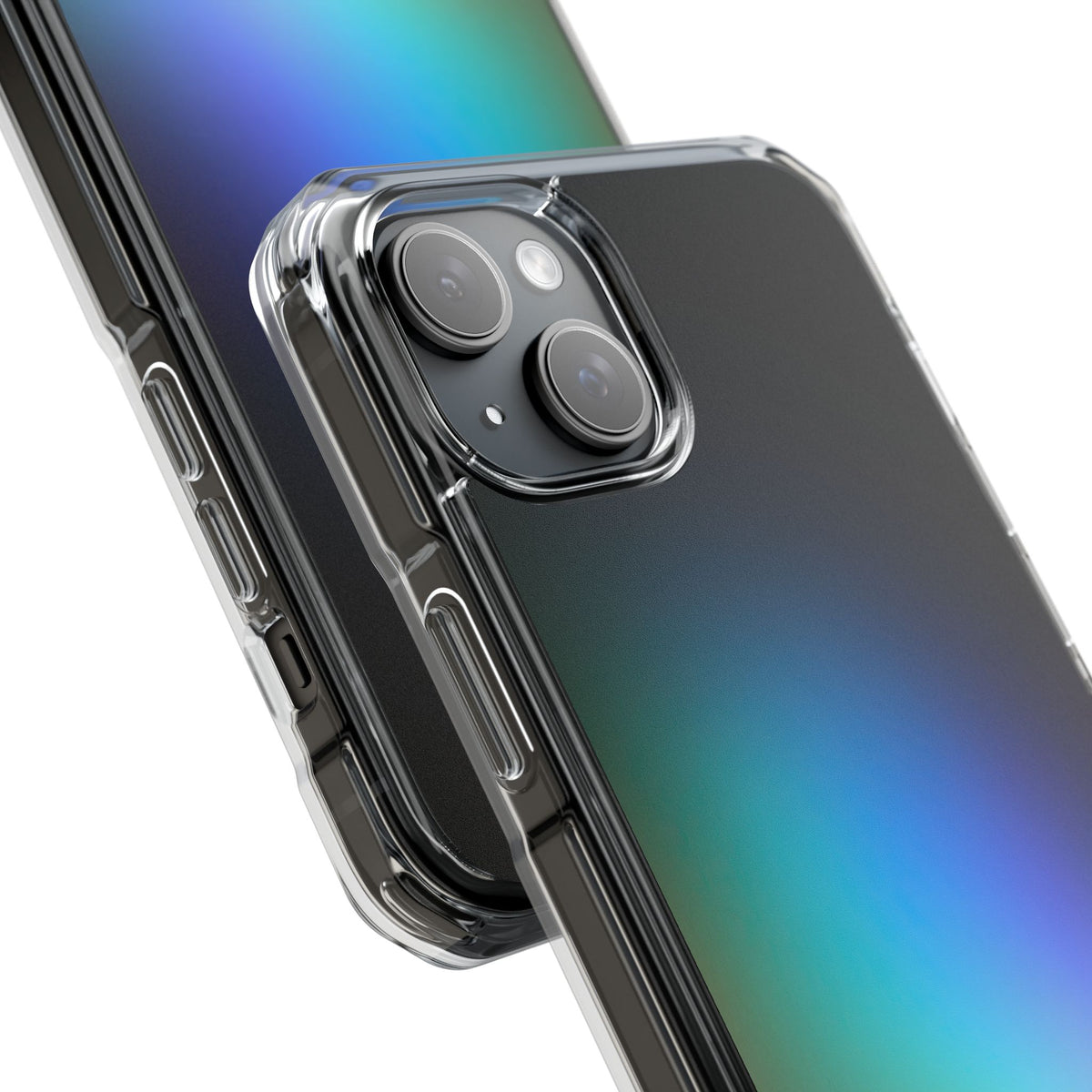 Black Impact MagSafe Phone Case for iPhone - Electric Prism Grain