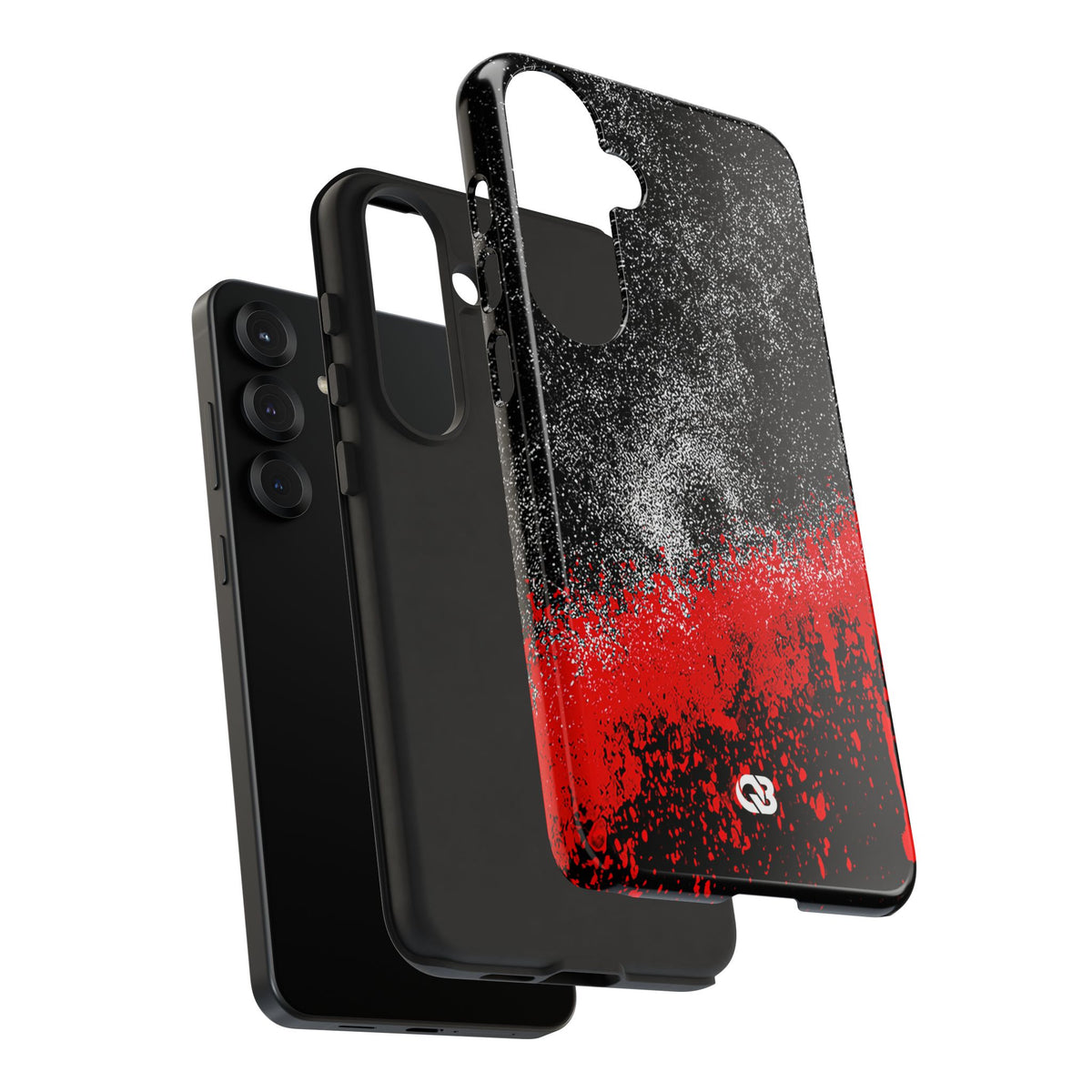 Crimson Noir Drip · Tough Phone Case for Samsung · Black
